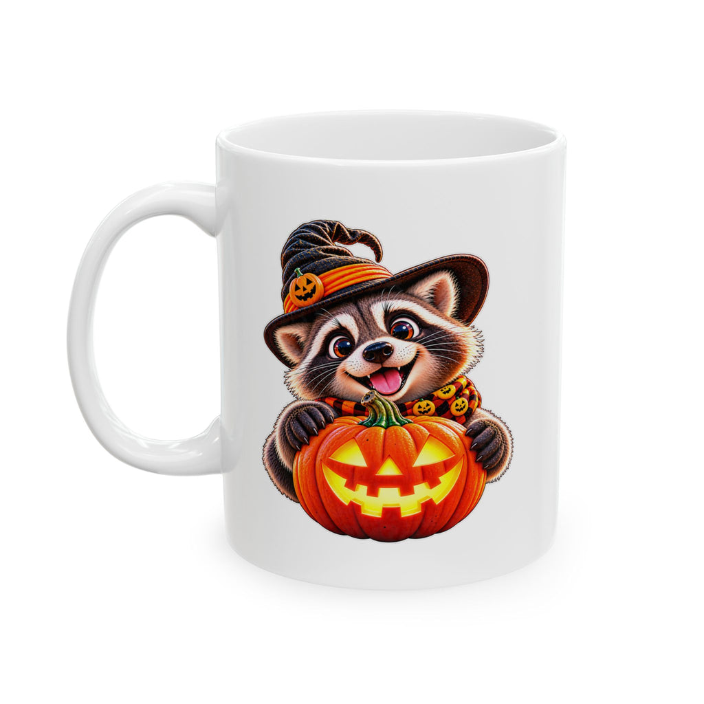 🎃 Halloween Raccoon Coffee Ceramic Mug (11oz, 15oz)