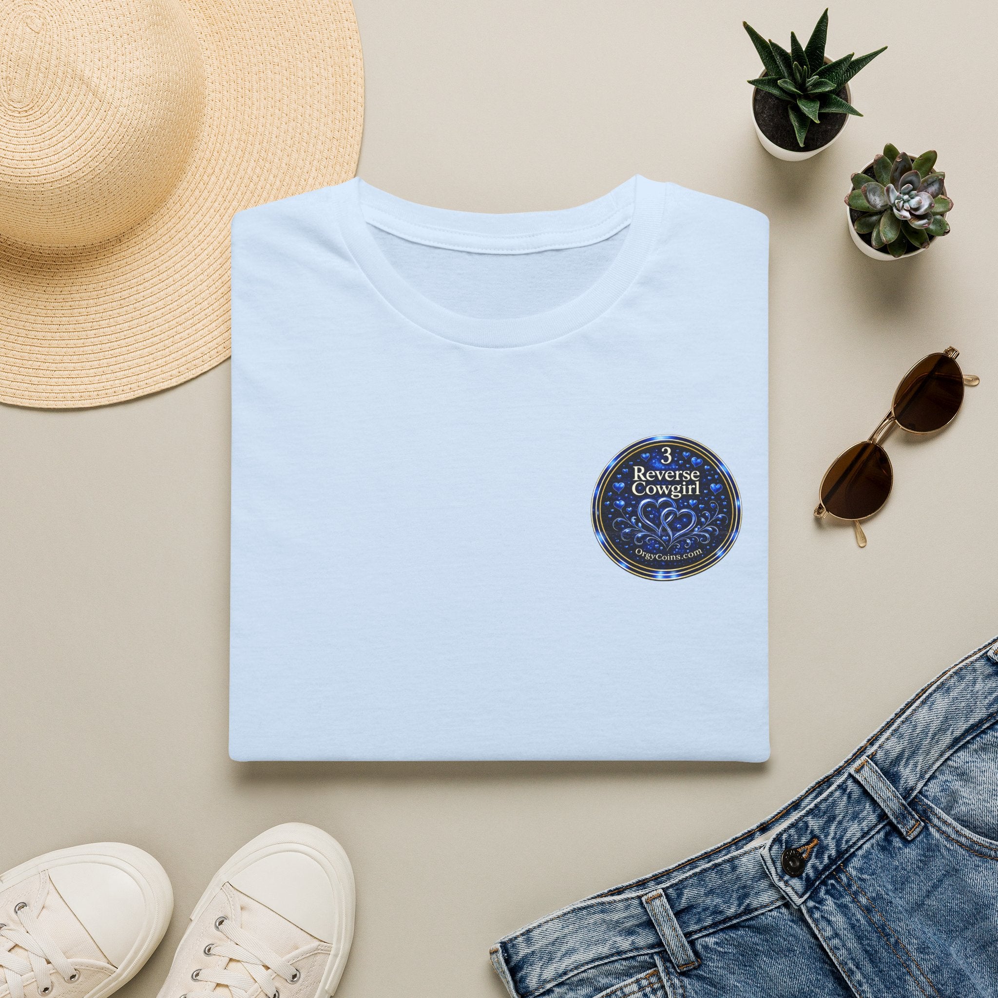 Reverse Cowgirl T‑Shirt — Orgy Coin 3