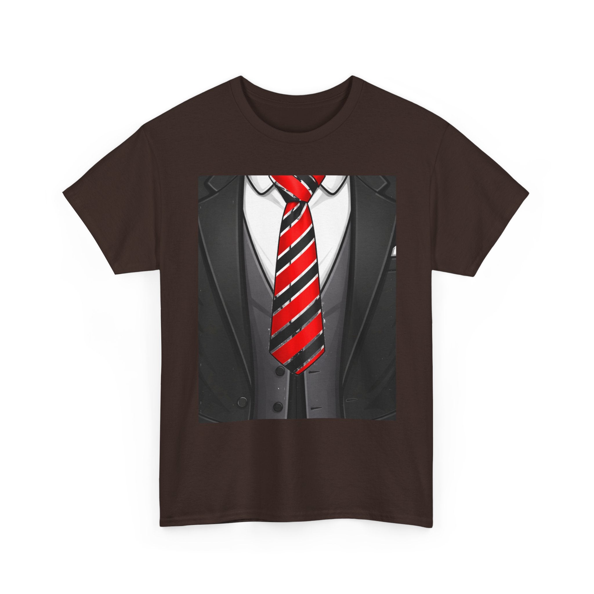 Suit & Red Striped Tie Graphic Tee