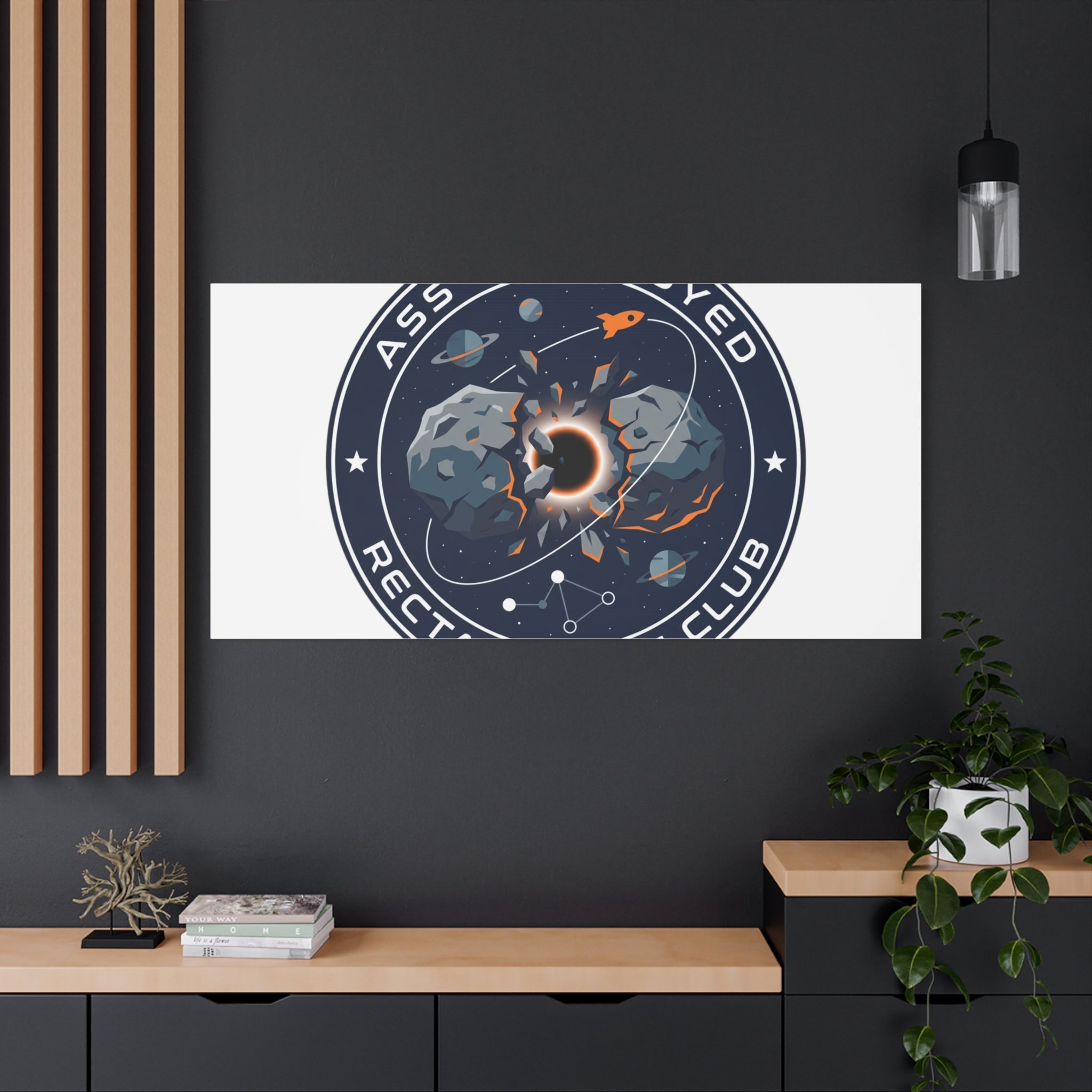 Cosmic Mission Patch Canvas | Space, Rocket, Astronaut, Deep Space