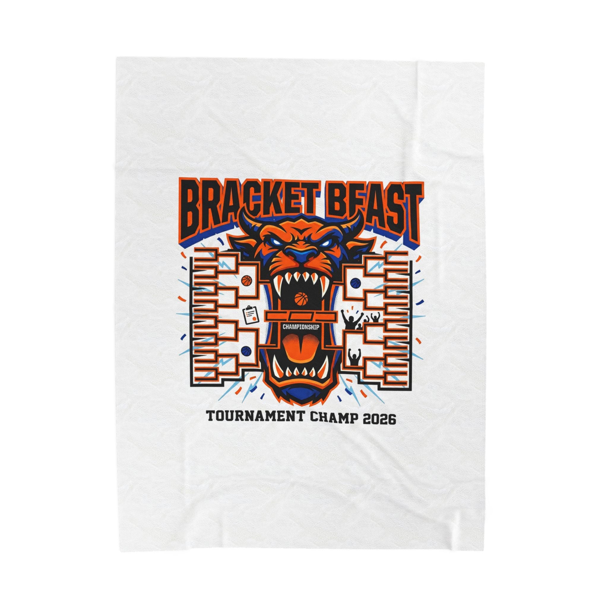 Bracket Beast Plush Blanket | college tournament, bracket, gameday