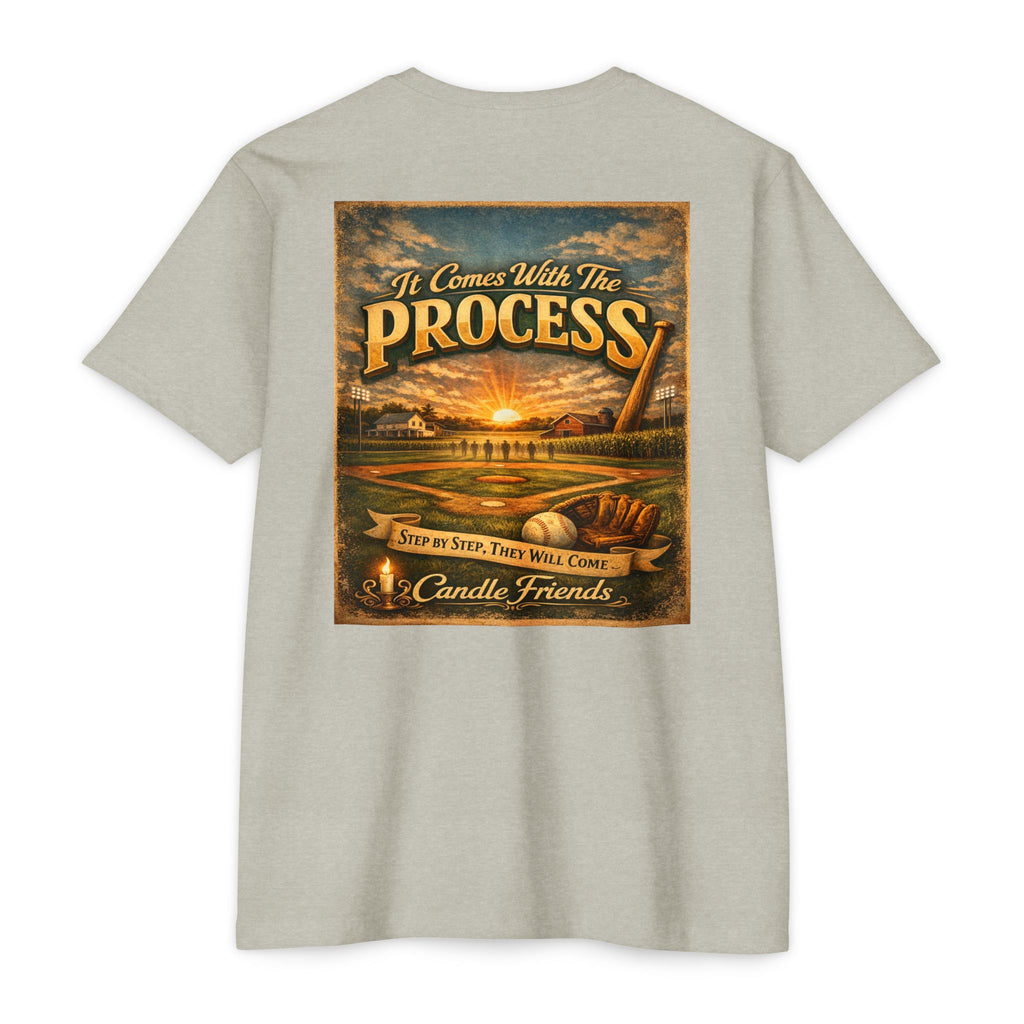 It Comes With The Process T-Shirt — Vintage Sunset 'Step By Step' Graphic Tee