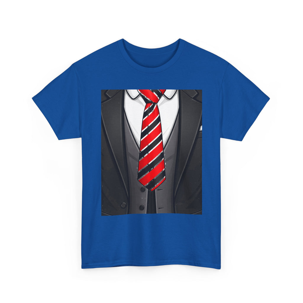 Suit & Red Striped Tie Graphic Tee