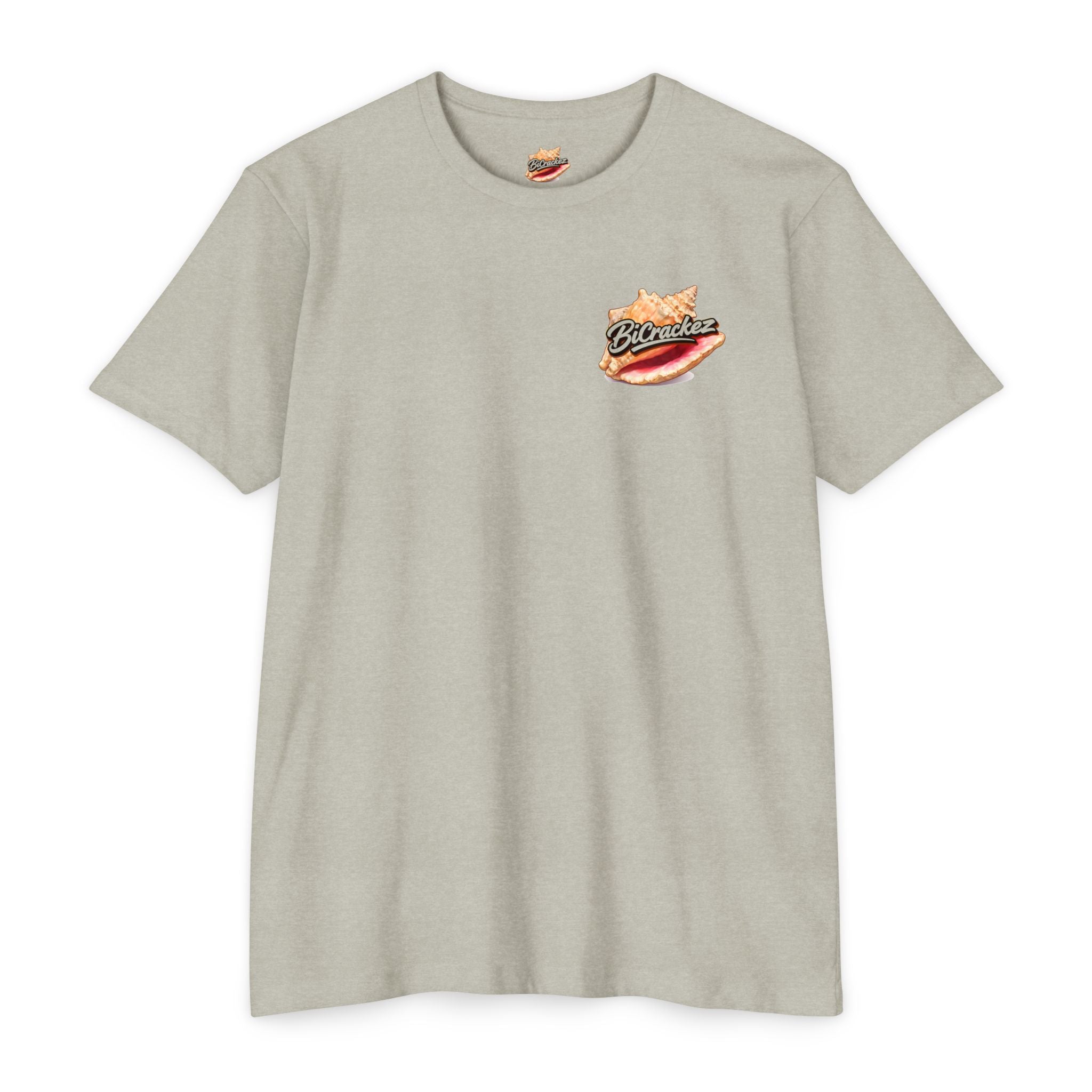 Conch Joke T-Shirt — Retro Beach Photo Tee with "That's a big conch" Graphic