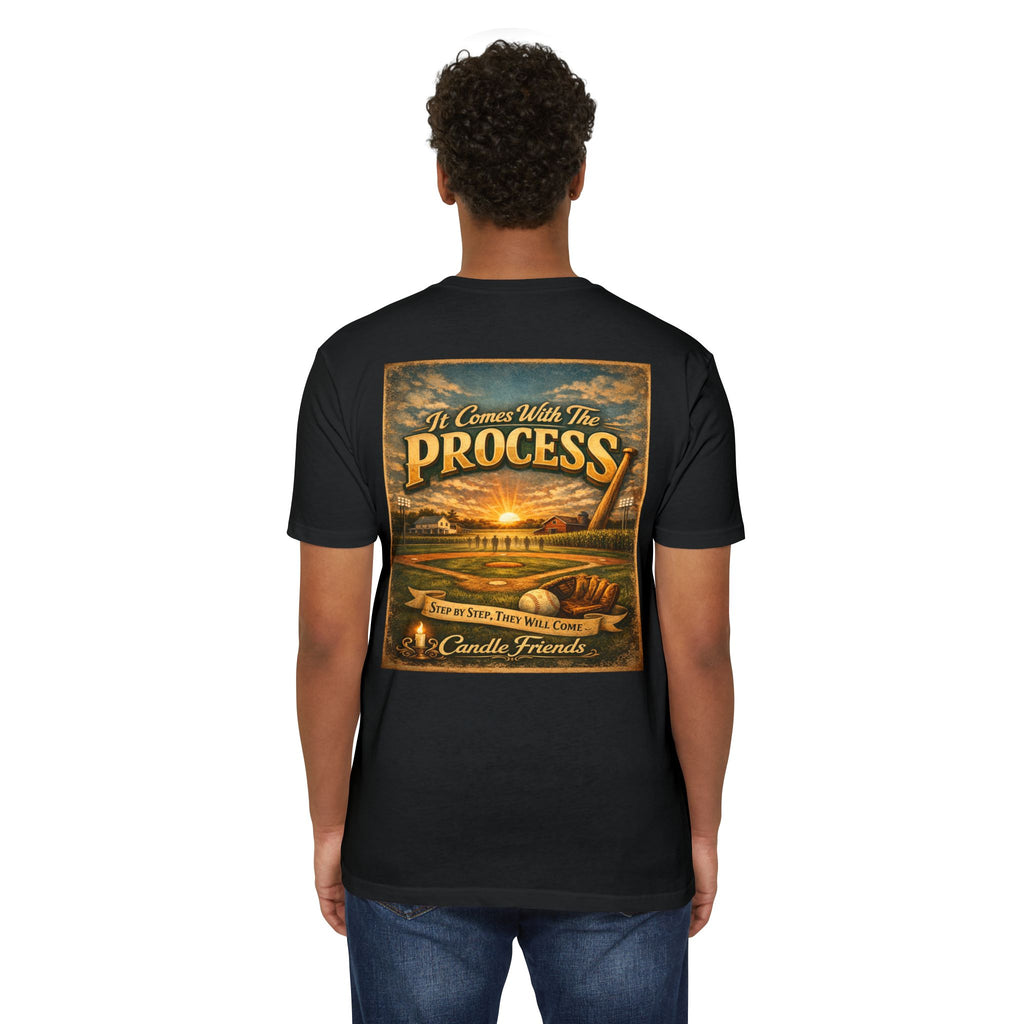 It Comes With The Process T-Shirt — Vintage Sunset 'Step By Step' Graphic Tee