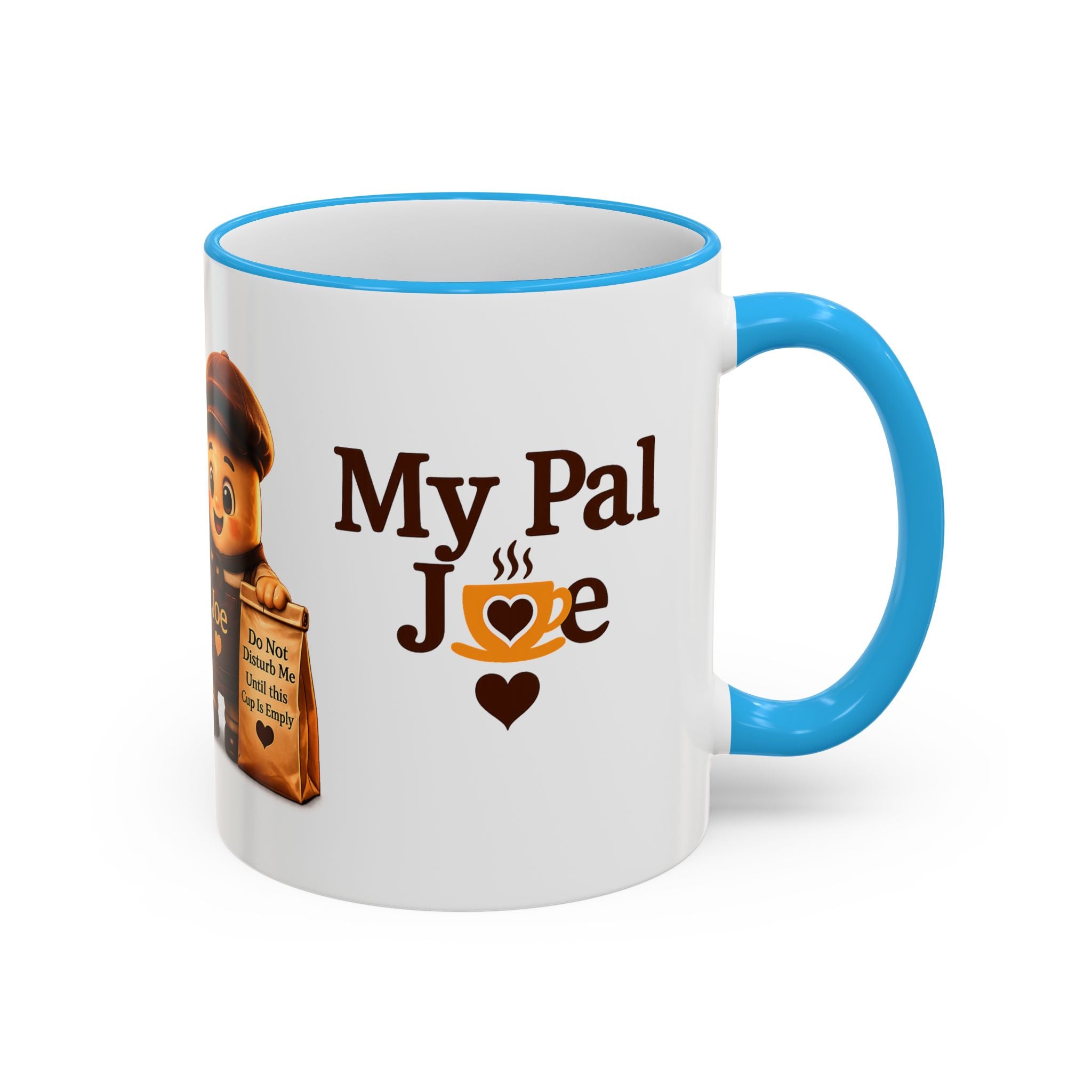 Running on Hope and Caffeine — 'My First Cup of Joe' Vintage Coffee Character (11oz/15oz)