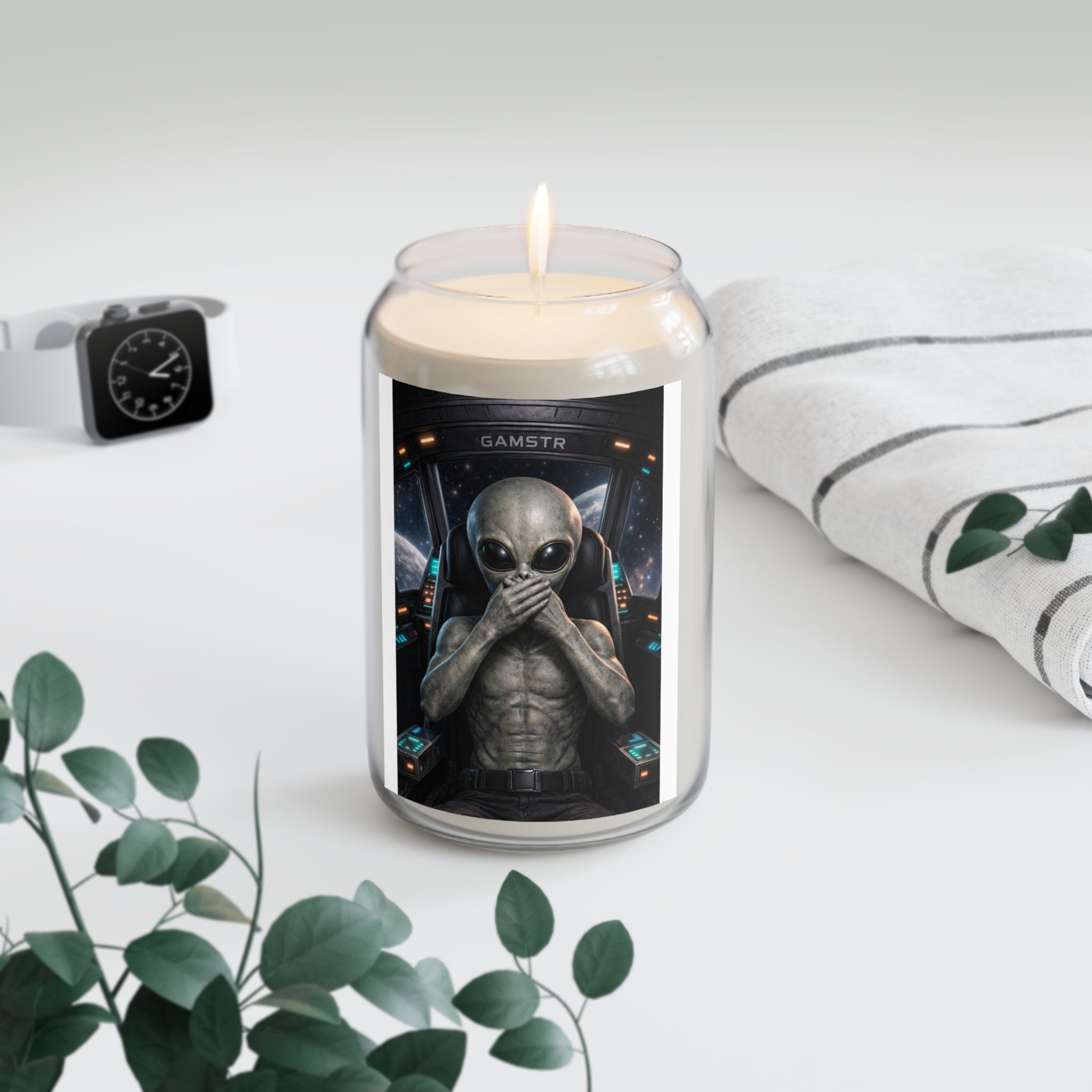 Alien Pilot Scented Soy Candle — 13.75oz Spacecraft Vibe