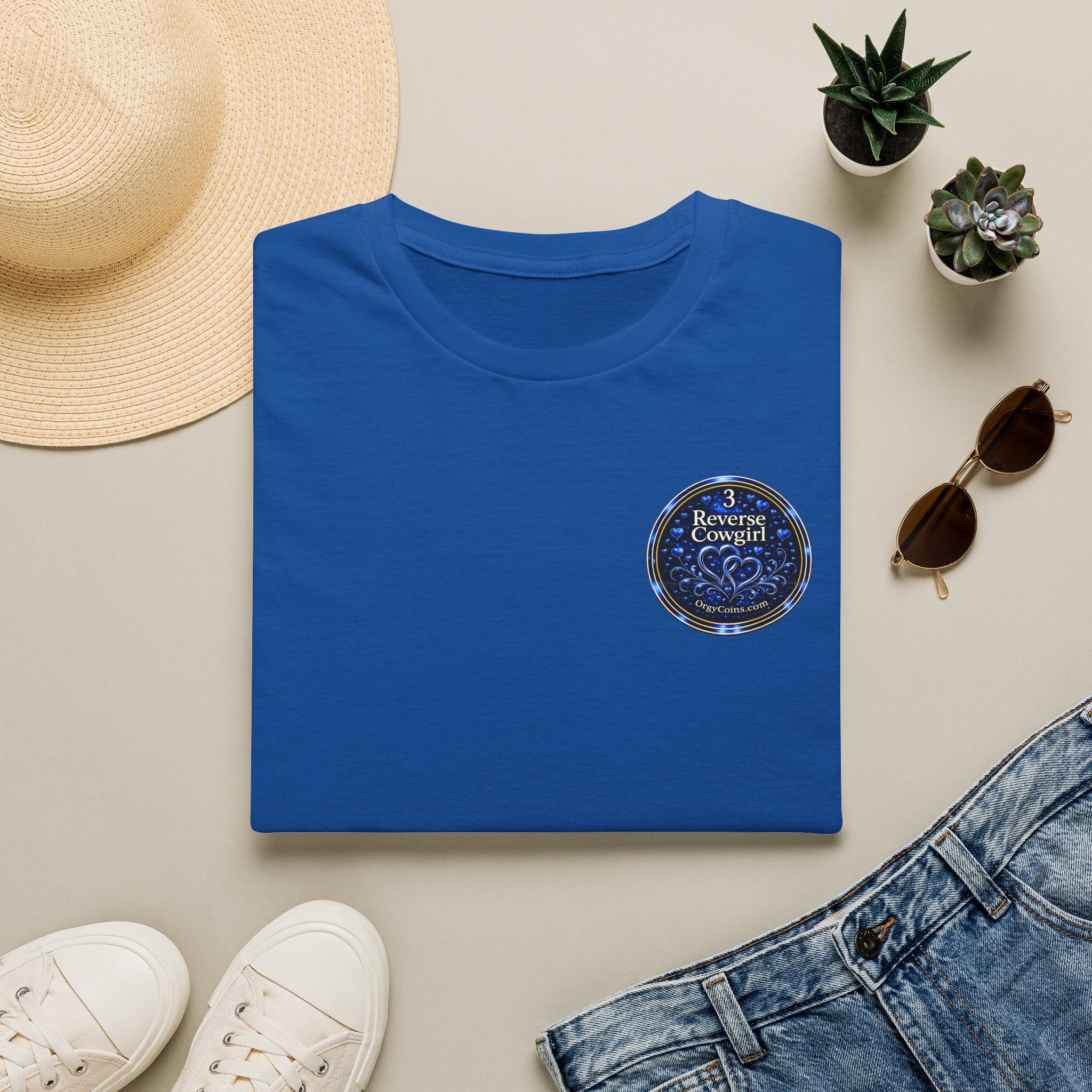 Reverse Cowgirl T‑Shirt — Orgy Coin 3