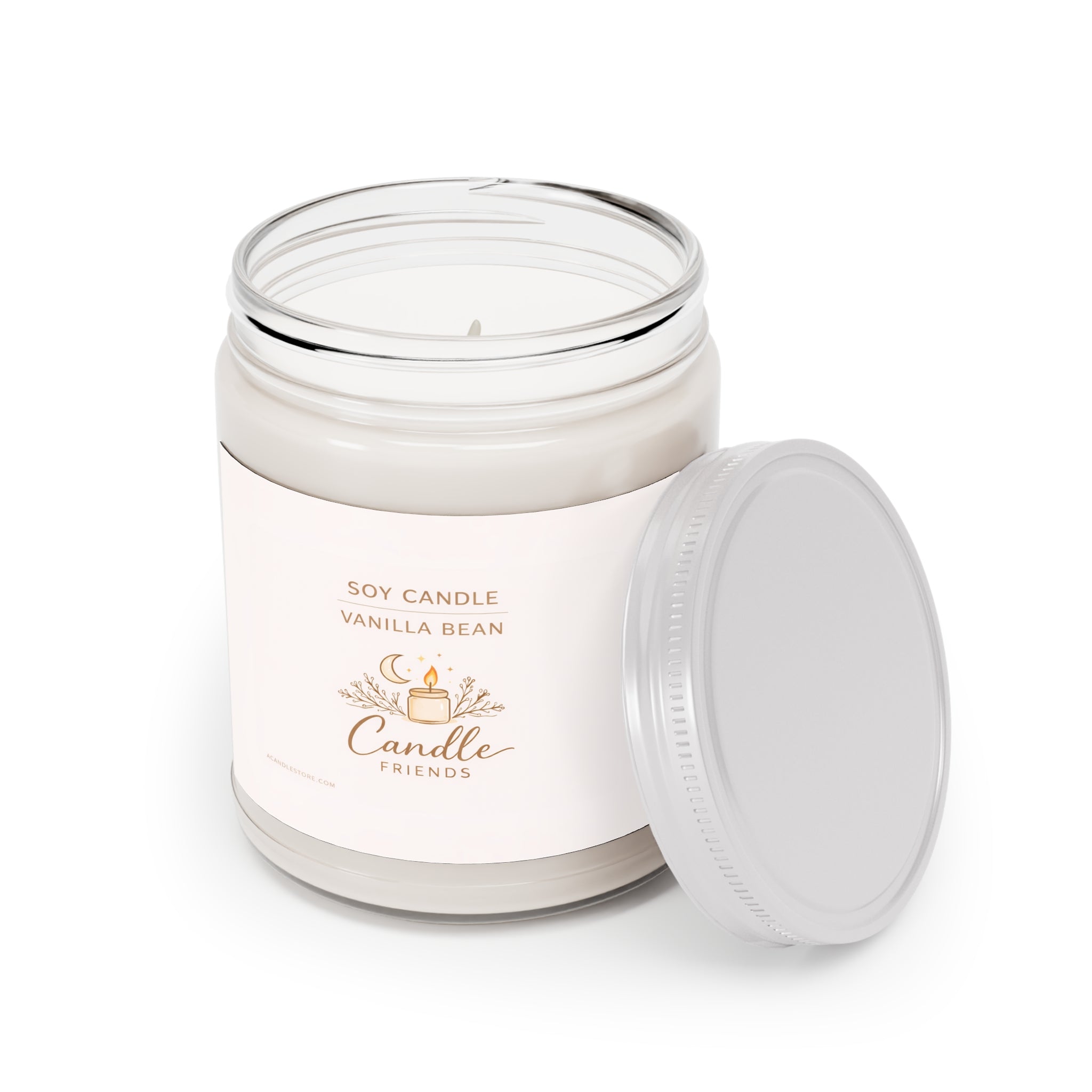Exigent Scented Soy Candles with White Lid, 9oz