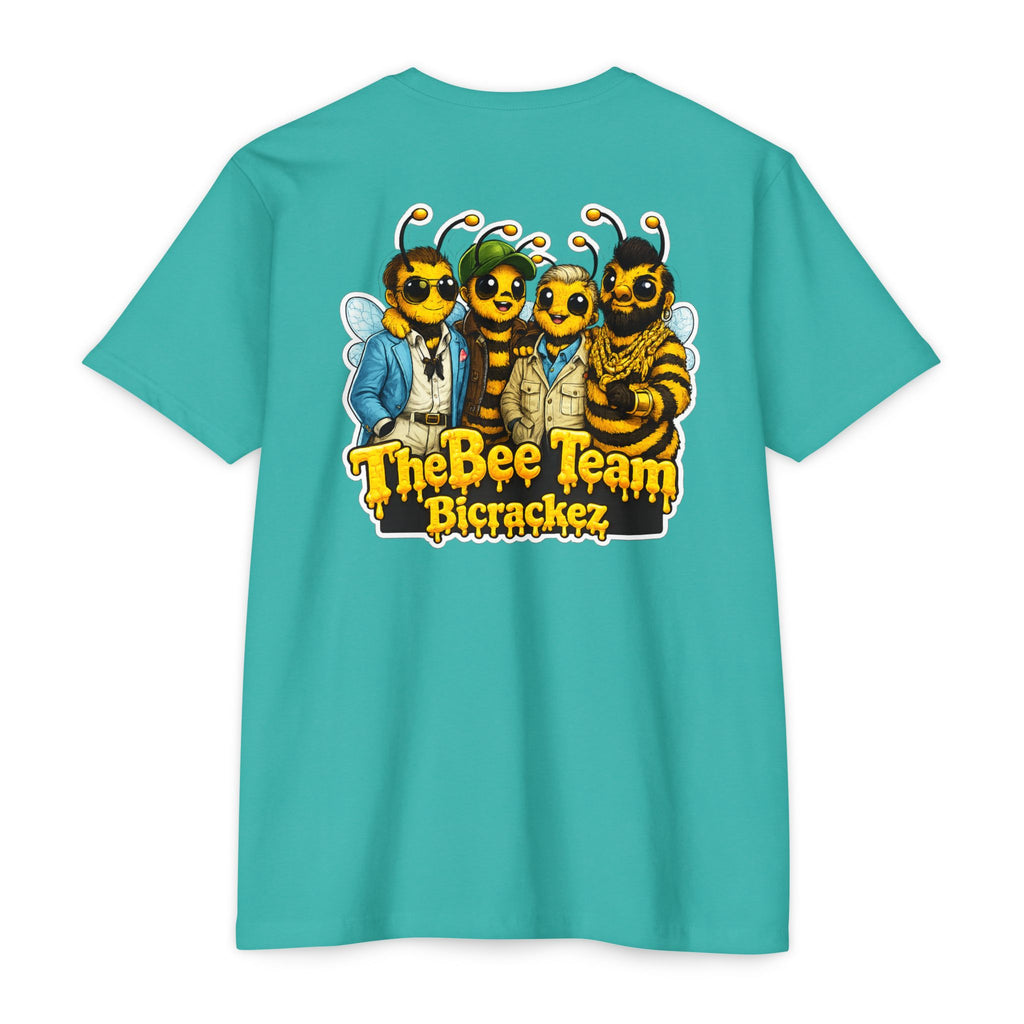 Bee Team Graphic T-Shirt — 'The Bee Team Bcrackez' Cartoon Logo Tee