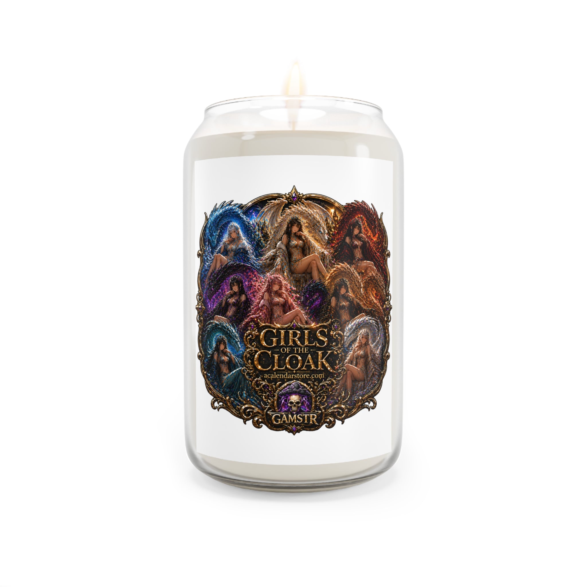 Soy Candle — "Girls of the Cloak" Scented 13.75oz | Fantasy Witchy Decor Gift