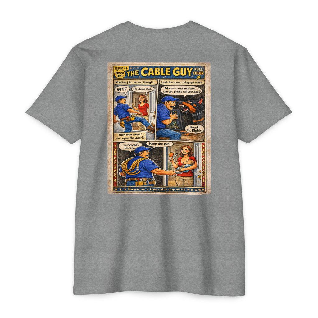 Cable Guy Comic T-Shirt — Funny Retro Pop Art Tee
