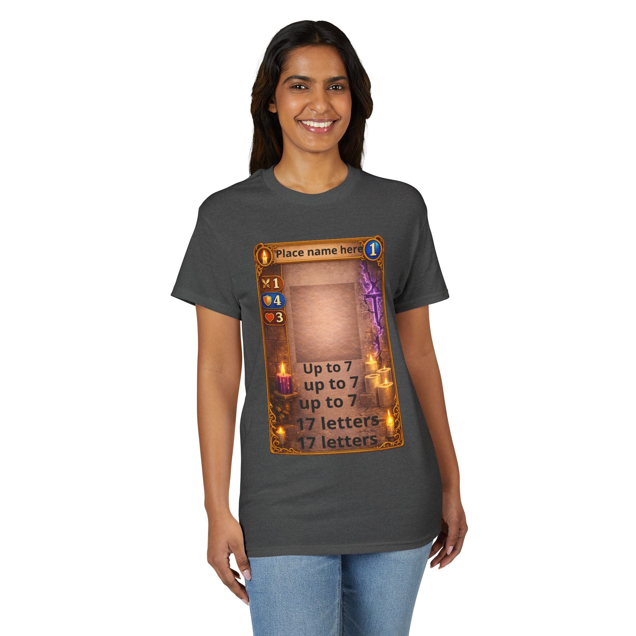 Trading Card Game Spell Card T-Shirt — Customizable Fantasy Card Design