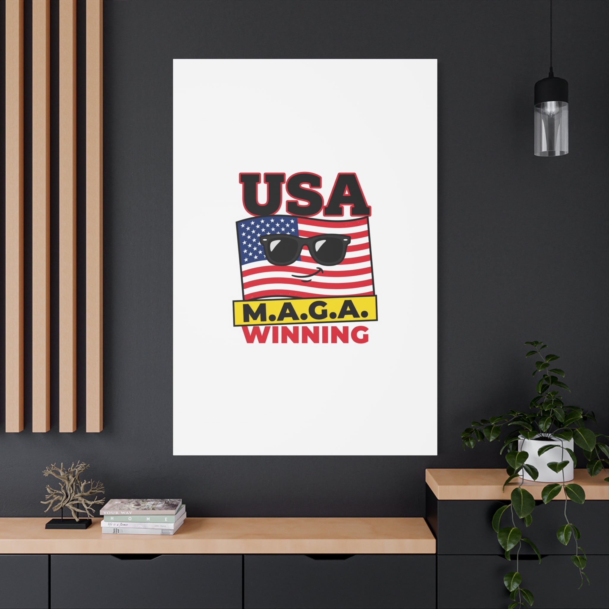 USA winning Canvas