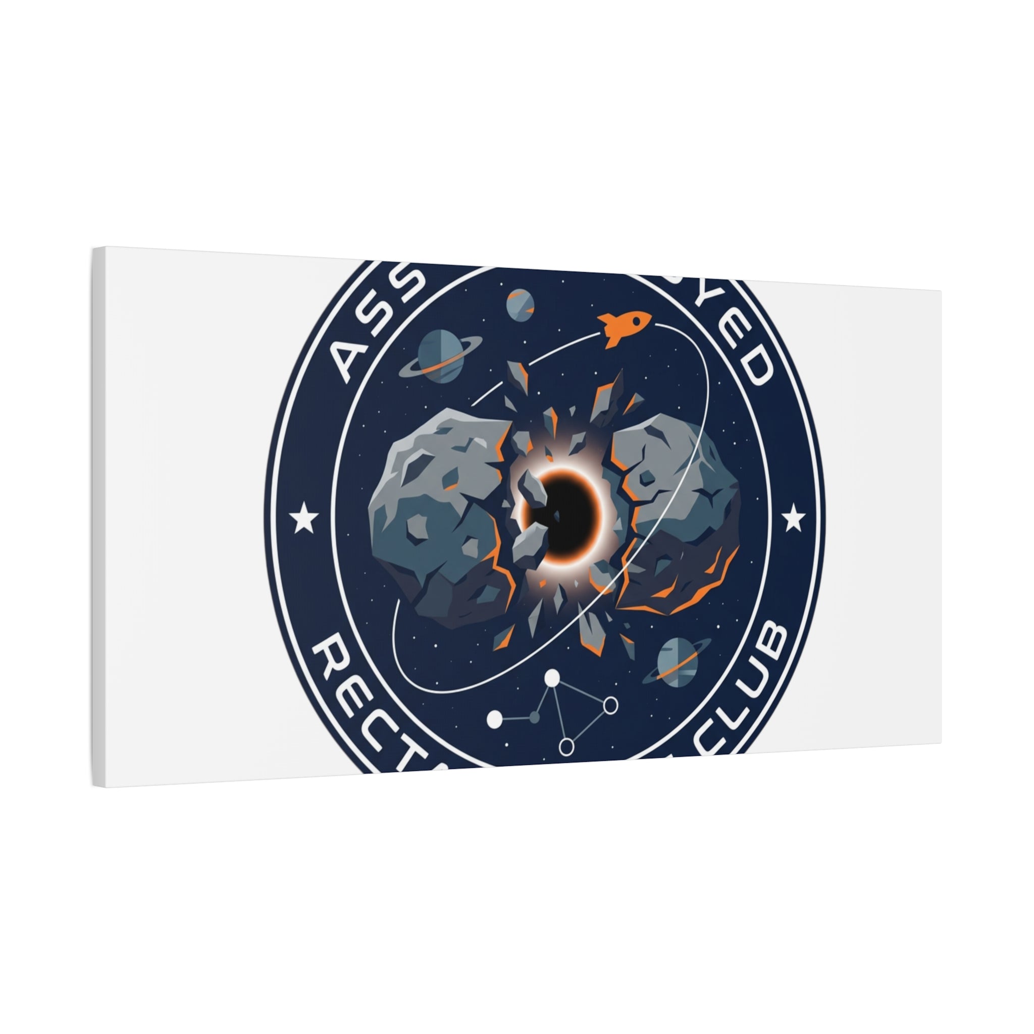 Cosmic Mission Patch Canvas | Space, Rocket, Astronaut, Deep Space