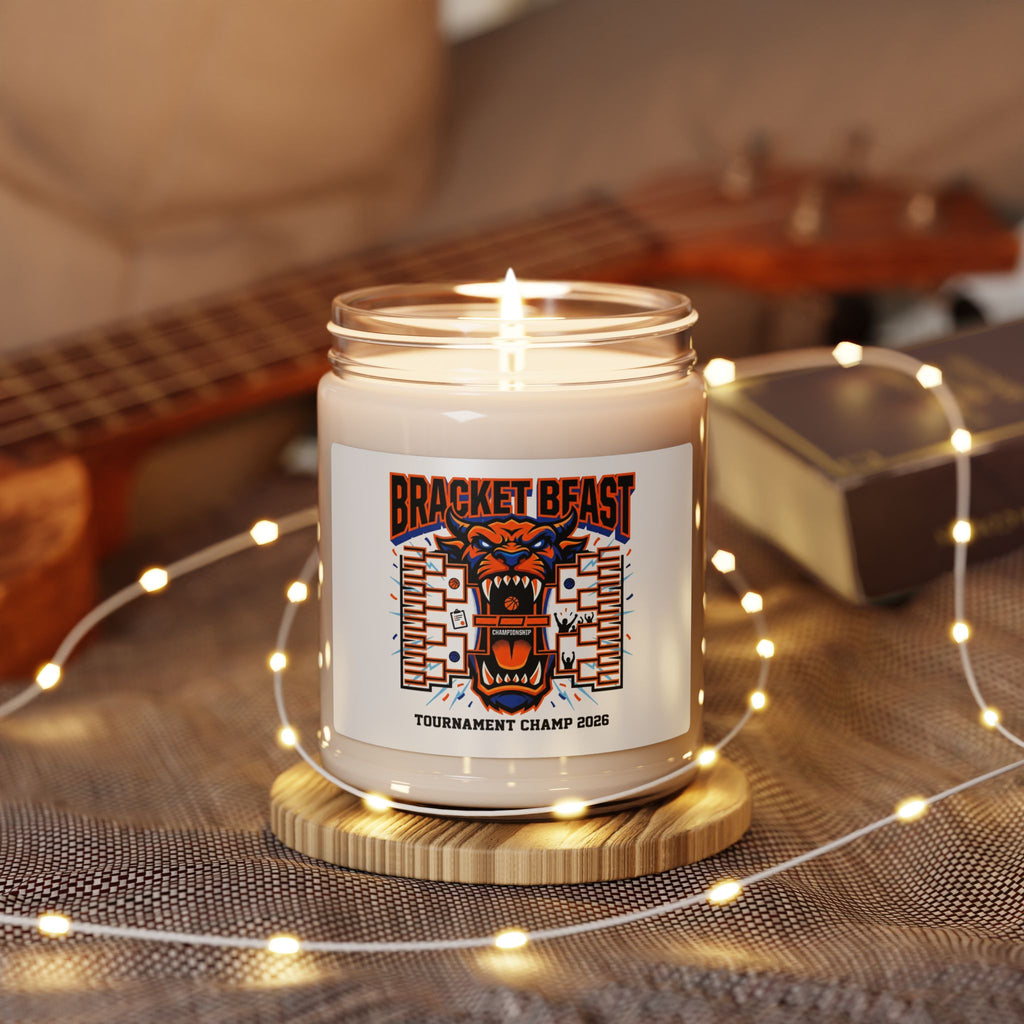 Bracket Beast Candle, college tournament gameday, bracket, buzzer beater