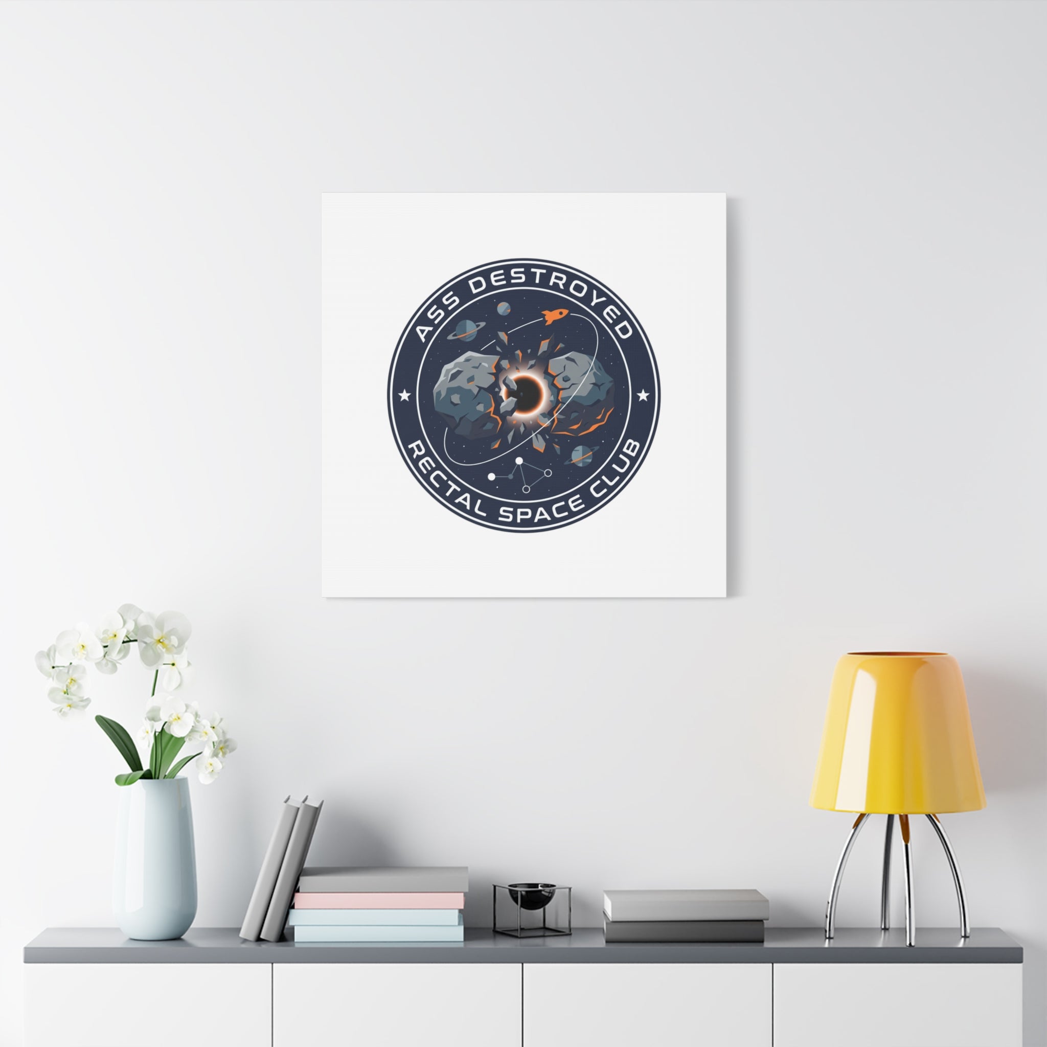 Cosmic Mission Patch Canvas | Space, Rocket, Astronaut, Deep Space