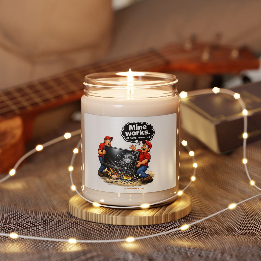 Mine Works. Logo Soy Candle — 9oz Scented Jar Candle