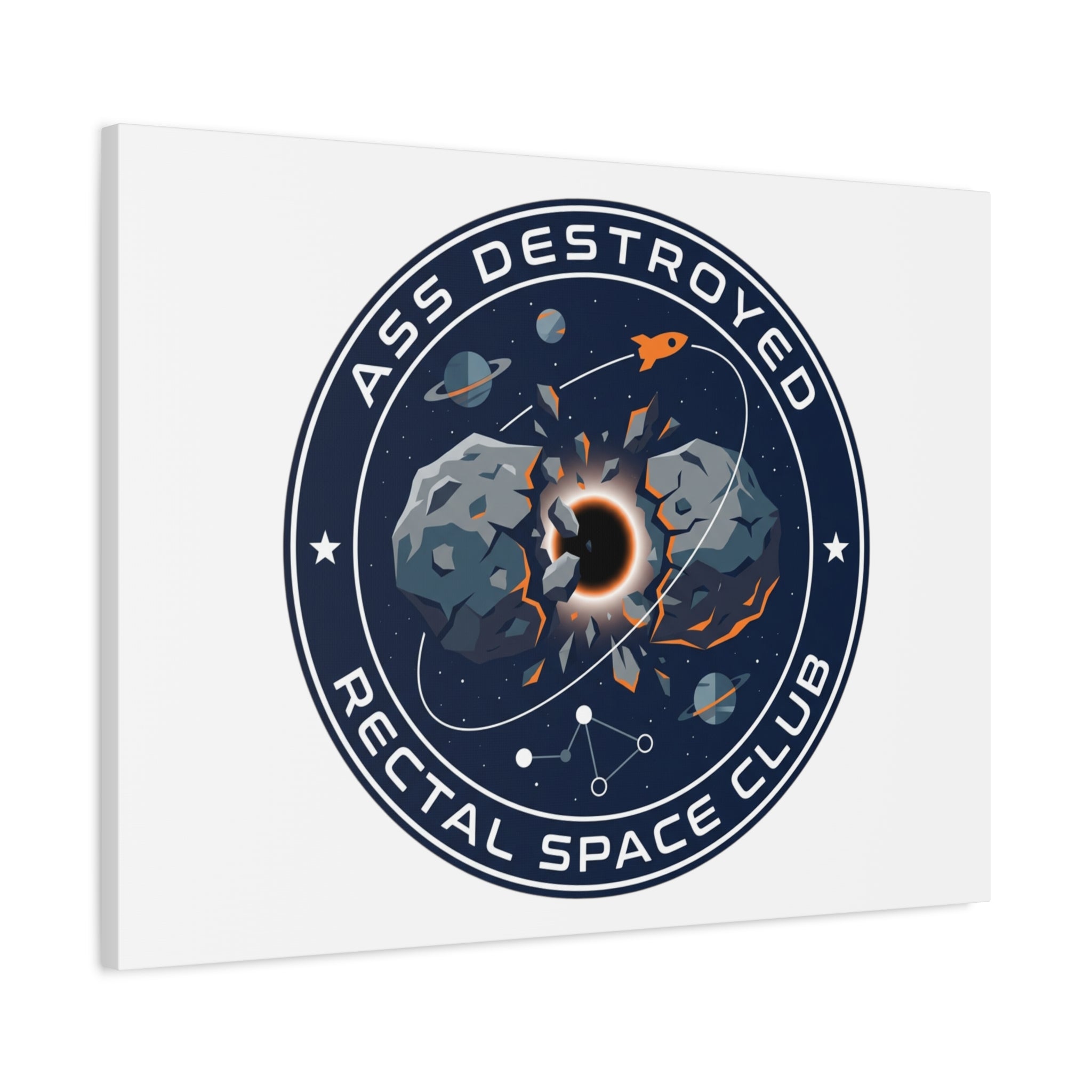 Cosmic Mission Patch Canvas | Space, Rocket, Astronaut, Deep Space