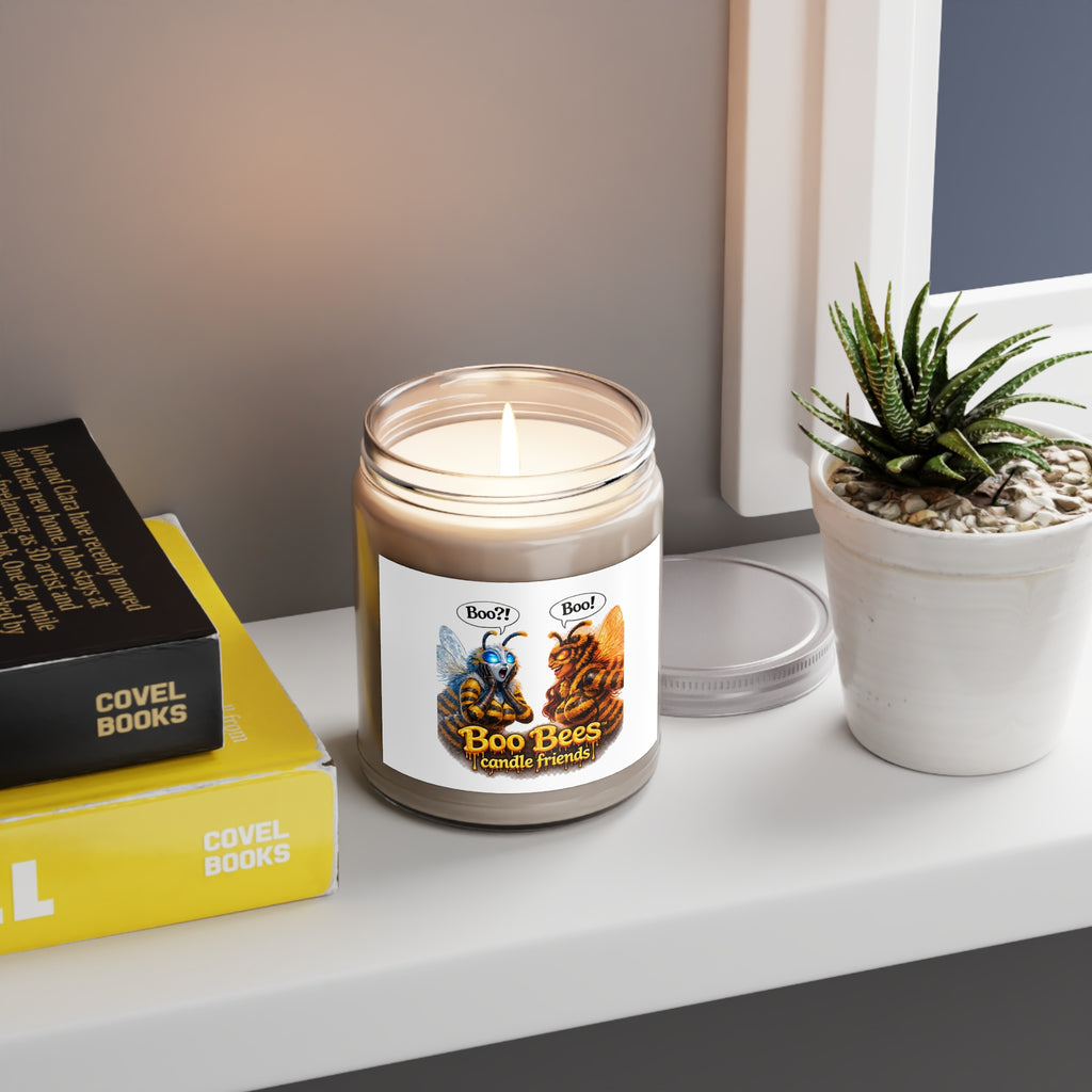 Boo Bees Scented Soy Candle — 9oz White Lid (Cute Halloween Bee Friends)
