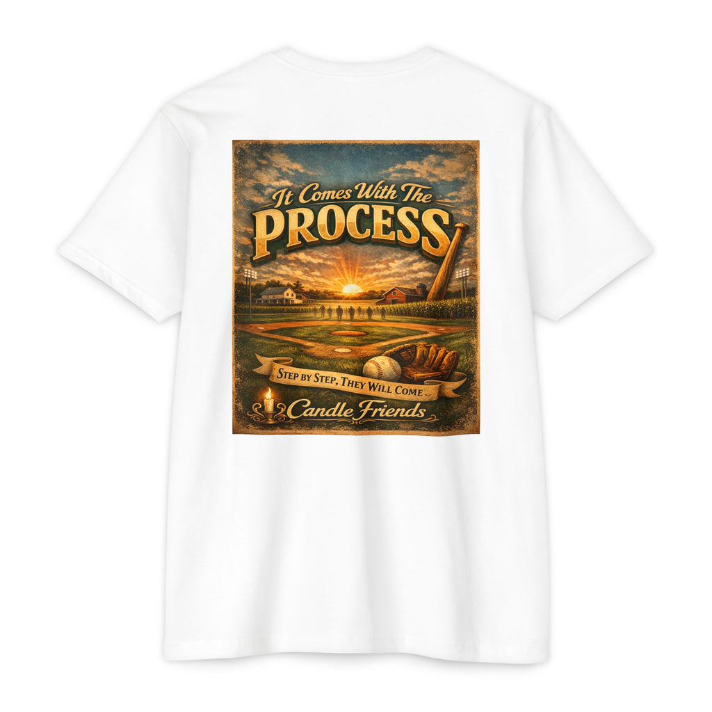 It Comes With The Process T-Shirt — Vintage Sunset 'Step By Step' Graphic Tee
