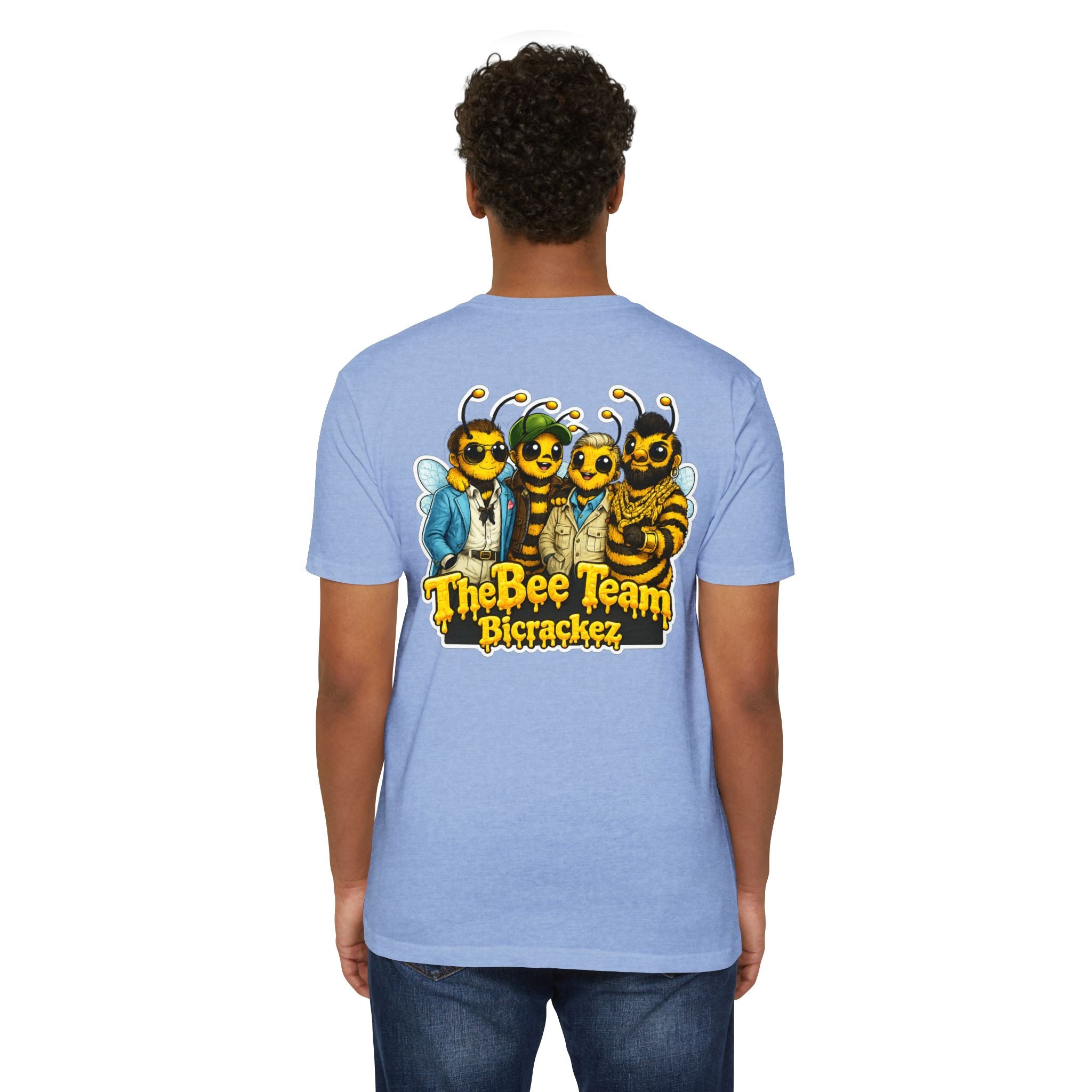 Bee Team Graphic T-Shirt — 'The Bee Team Bcrackez' Cartoon Logo Tee