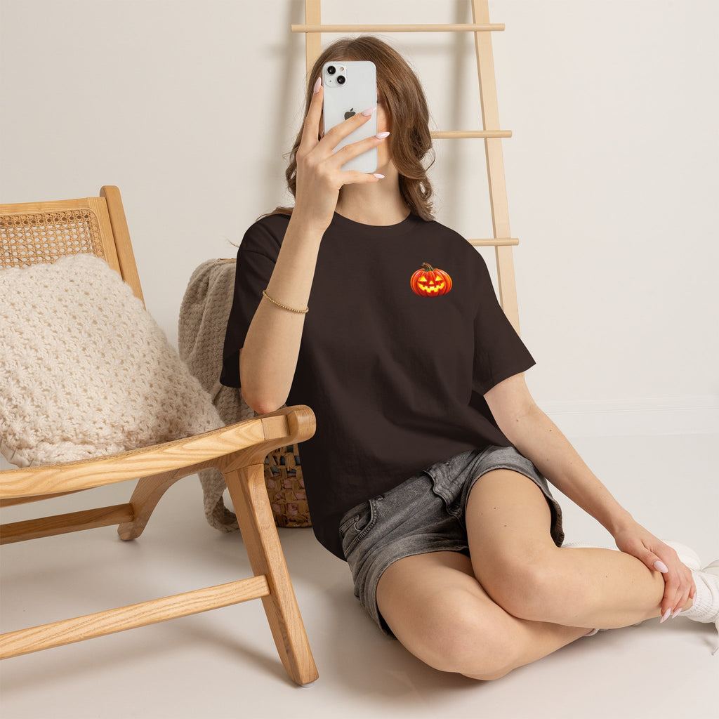 Halloween Raccoon Tee — Cute Jack-o'-Lantern "Happy Halloween" Shirt