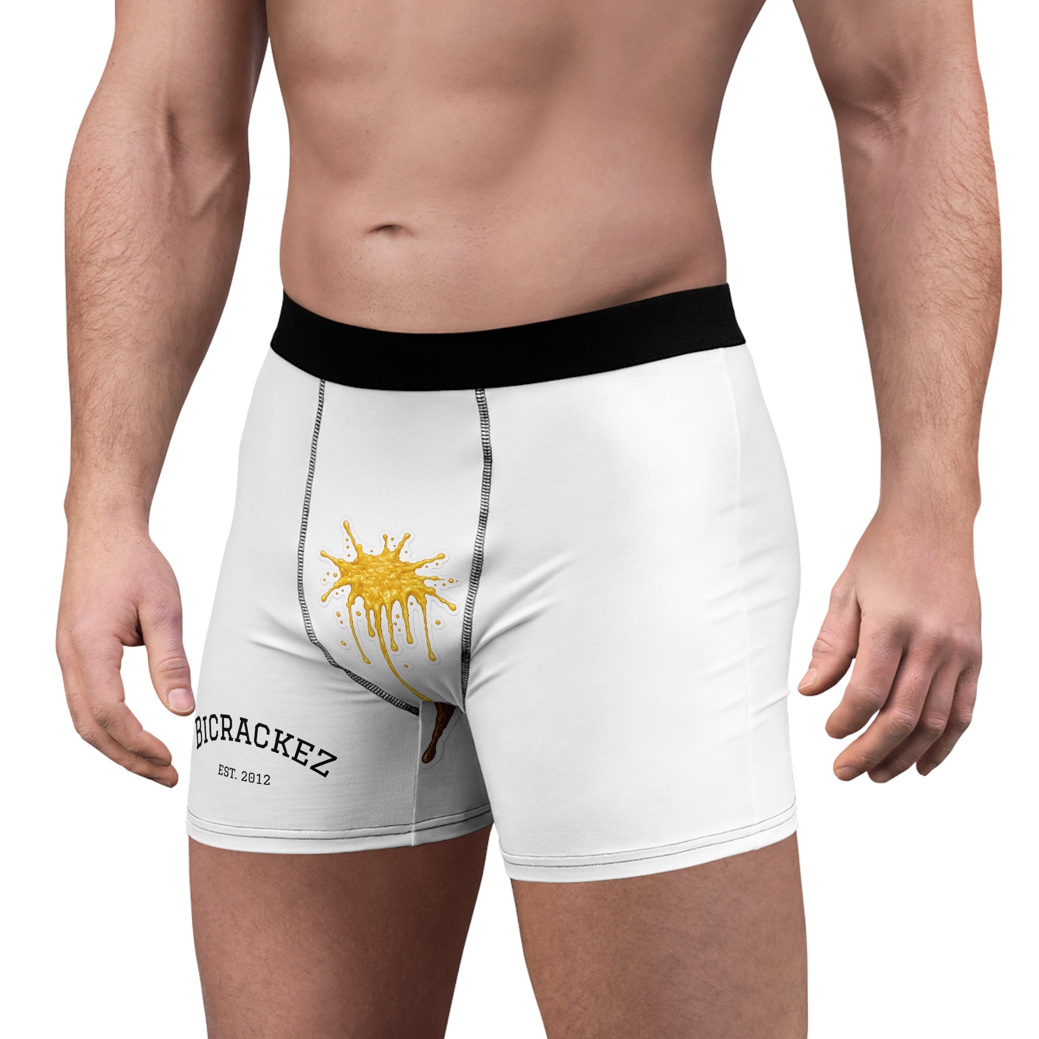 Code Brown Stain Averted Men's Boxer Briefs – Funny Drip Print AOP