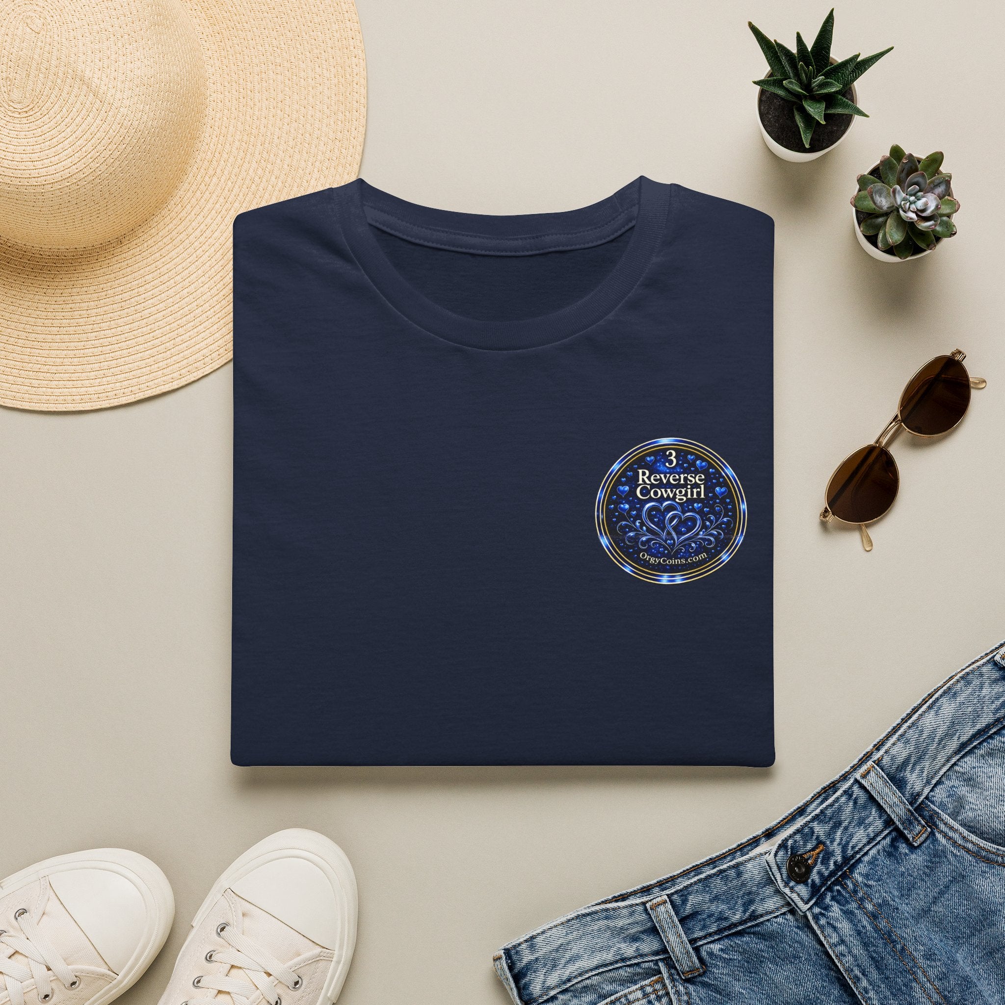 Reverse Cowgirl T‑Shirt — Orgy Coin 3