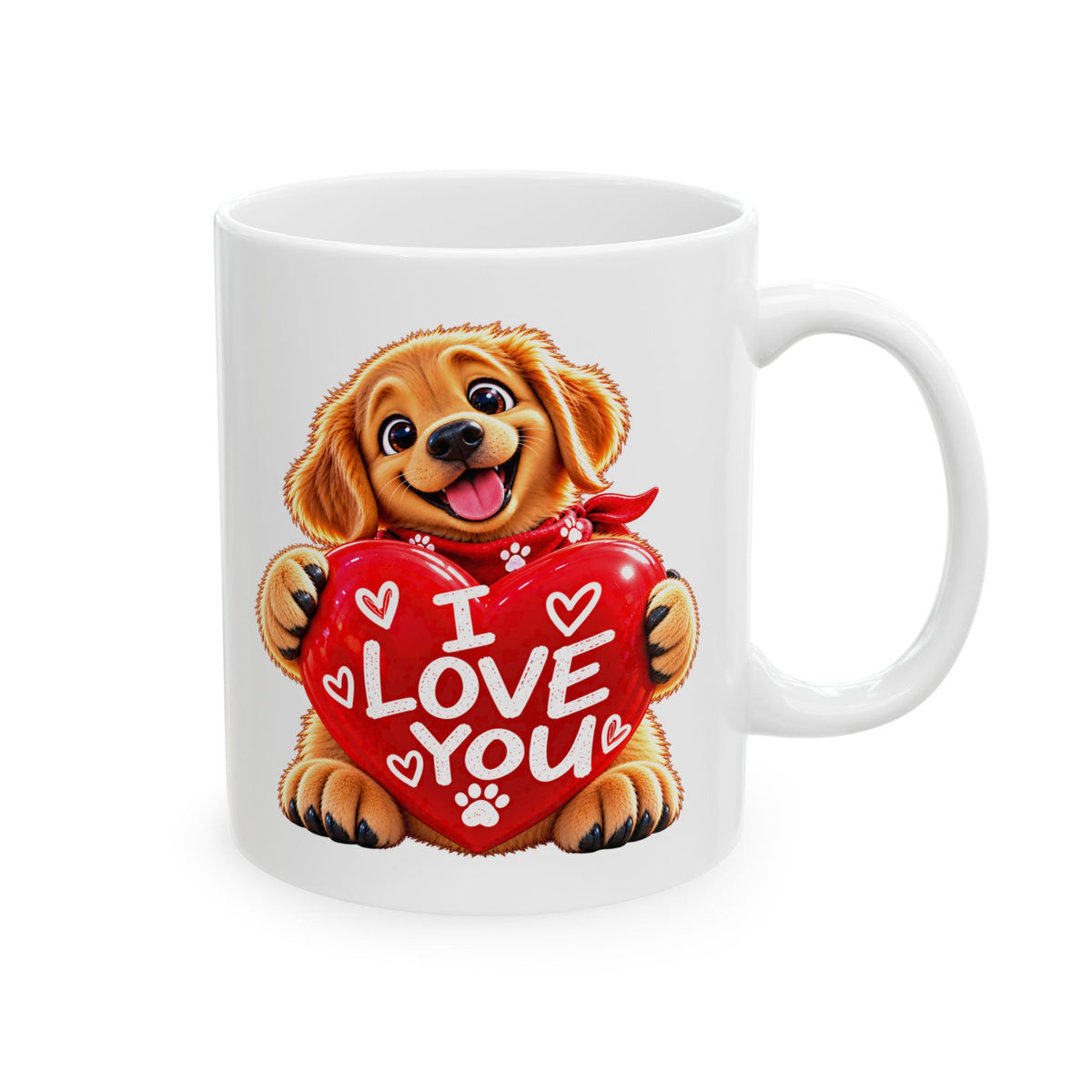 I Love You Golden Retriever Mug – Because Love Has Four Paws ❤️🐾(11oz, 15oz)