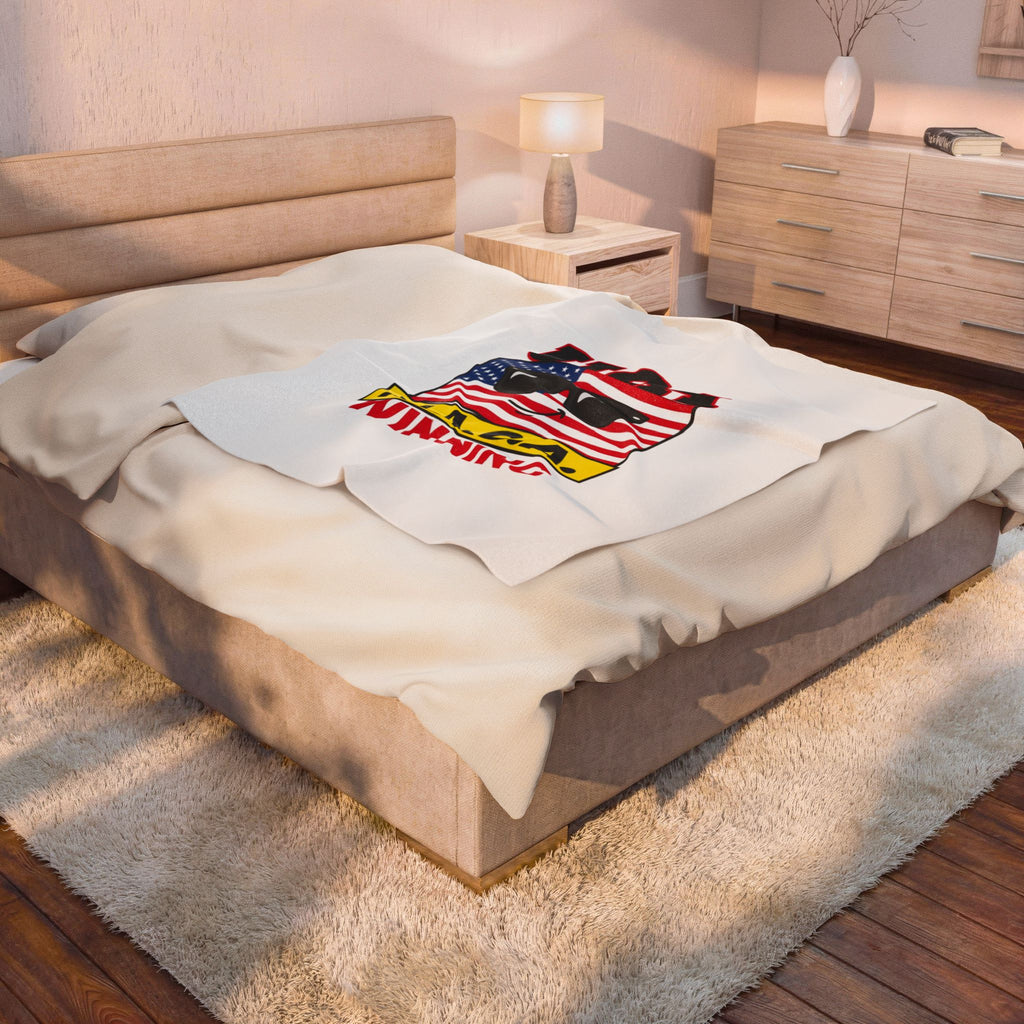 Maga Winning Velveteen Blanket | protest typography, acronym humor