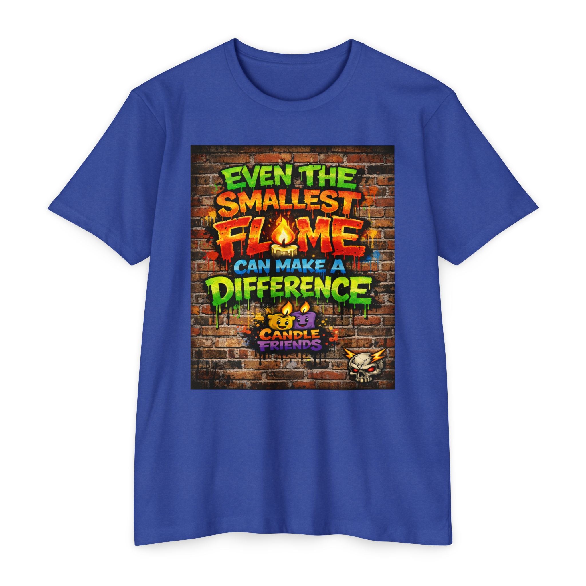 Inspirational Tee: "Even the Smallest Flame Can Make a Difference" Graphic T-Shirt