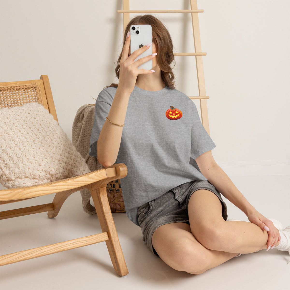 Halloween Raccoon Tee — Cute Jack-o'-Lantern "Happy Halloween" Shirt