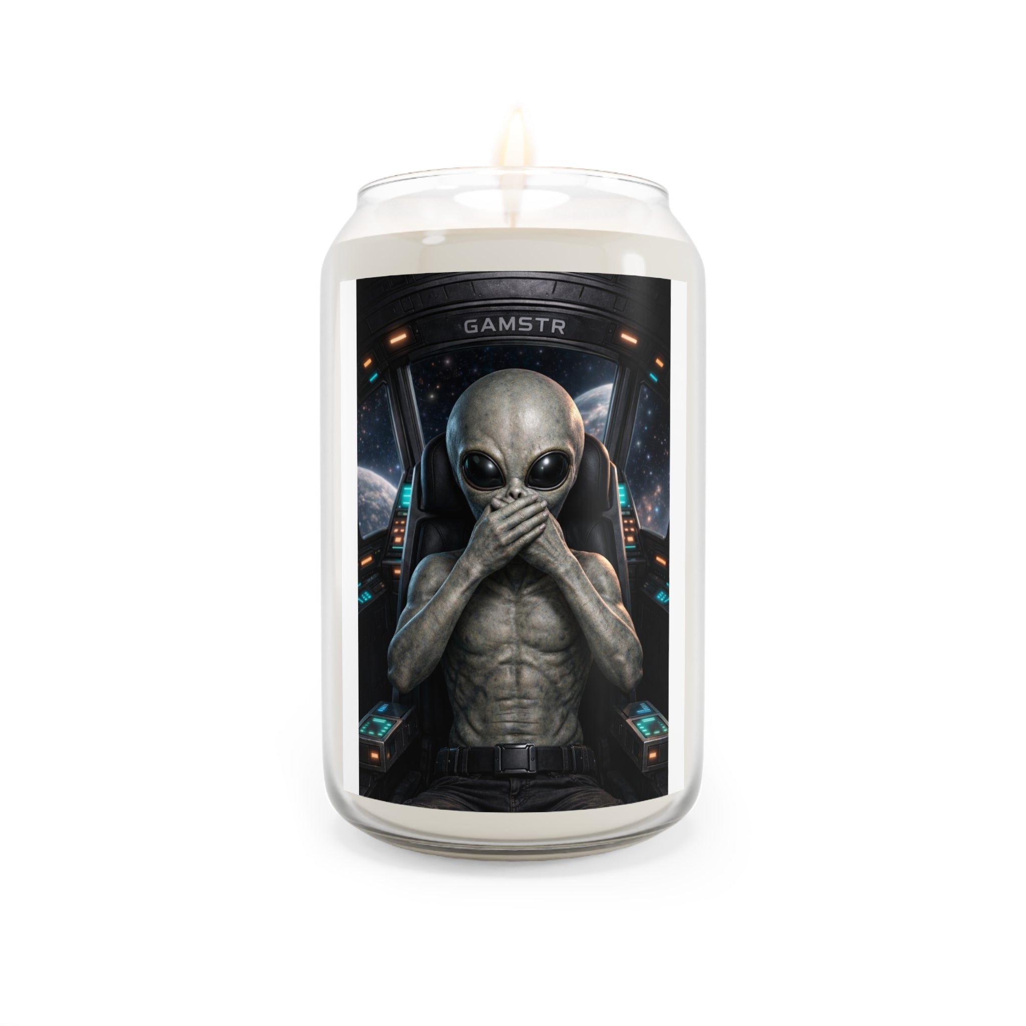 Alien Pilot Scented Soy Candle — 13.75oz Spacecraft Vibe