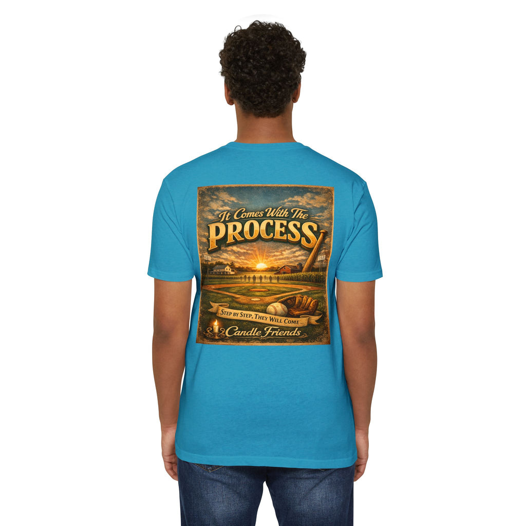 It Comes With The Process T-Shirt — Vintage Sunset 'Step By Step' Graphic Tee