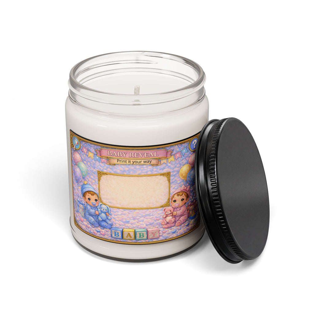 Baby Reveal Soy Candle – Personalized "It's A Boy/Girl" Nursery Scent (9oz)