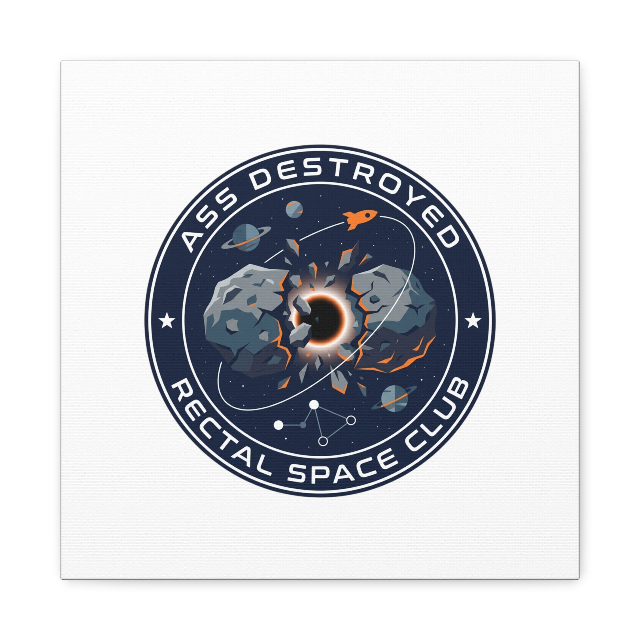 Cosmic Mission Patch Canvas | Space, Rocket, Astronaut, Deep Space