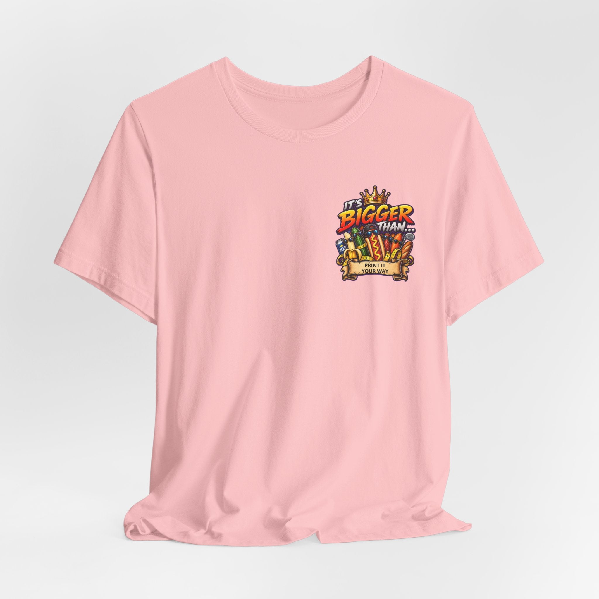 T-Shirt — "It's Bigger Than..." Retro Hot Dog & Snacks Graphic Tee