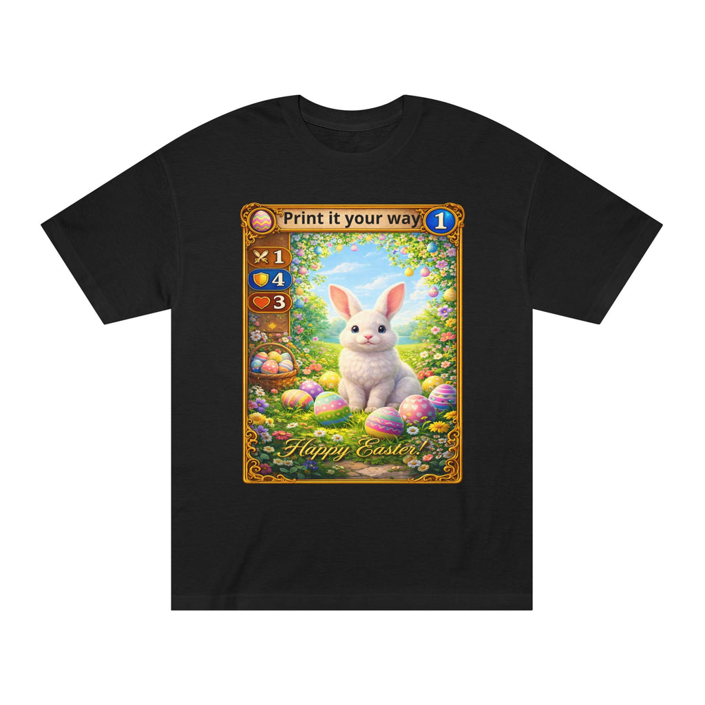 Easter Bunny Card Tee — "Happy Easter" Graphic T-Shirt
