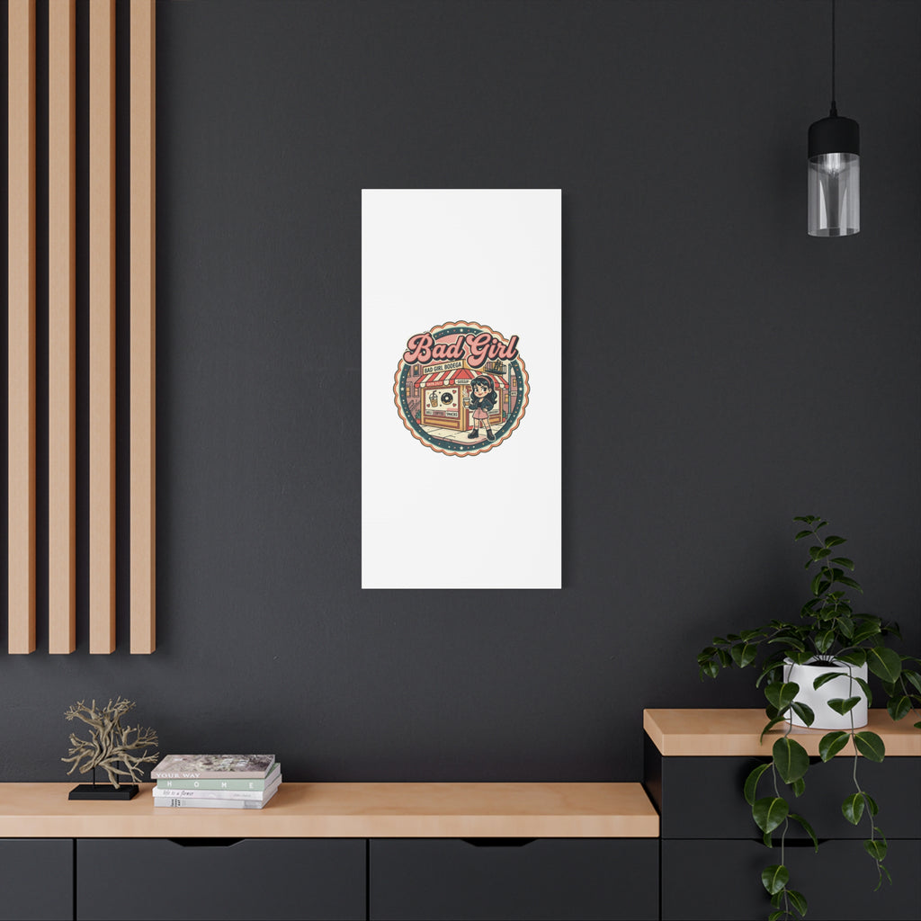 Bad Girl Bodega Canvas Print | Bodega, NYC, Y2K Corner Store Art