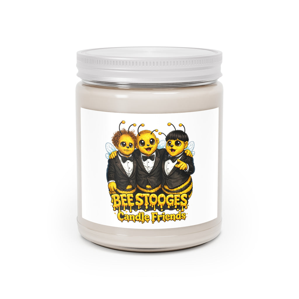 Bee Stooges Scented Soy Candle (9oz) — Novelty Bee Friends Jar Candle