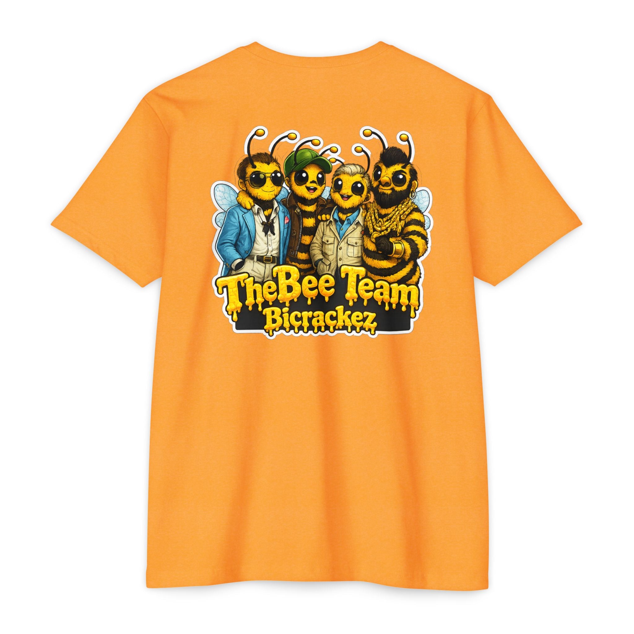 Bee Team Graphic T-Shirt — 'The Bee Team Bcrackez' Cartoon Logo Tee