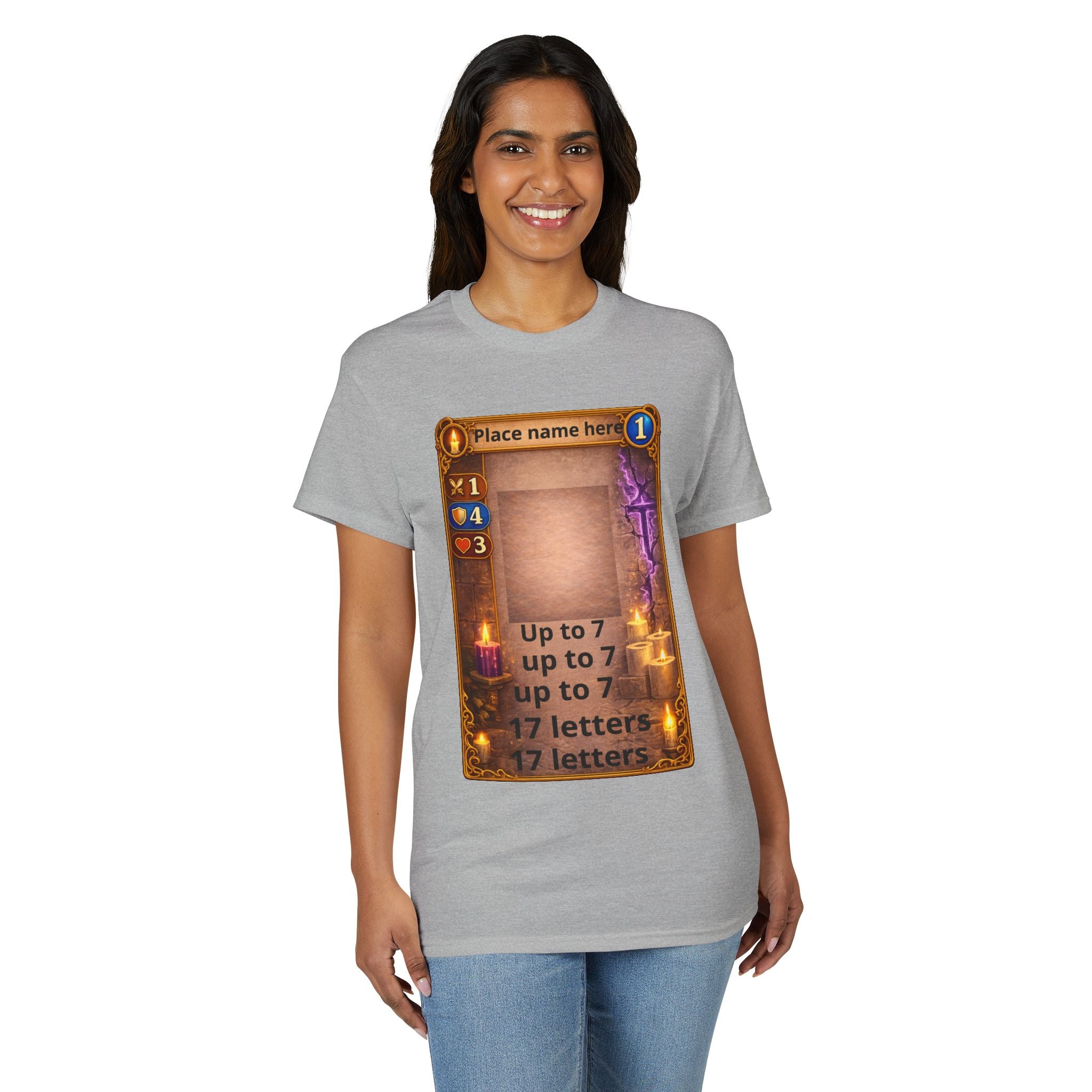 Trading Card Game Spell Card T-Shirt — Customizable Fantasy Card Design