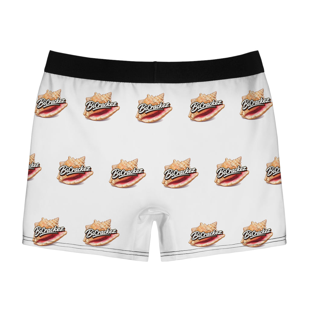 Big Conch Men’s Boxer Briefs — Novelty Beachwear with 'Wow, that’s a... Big Conch!' Design
