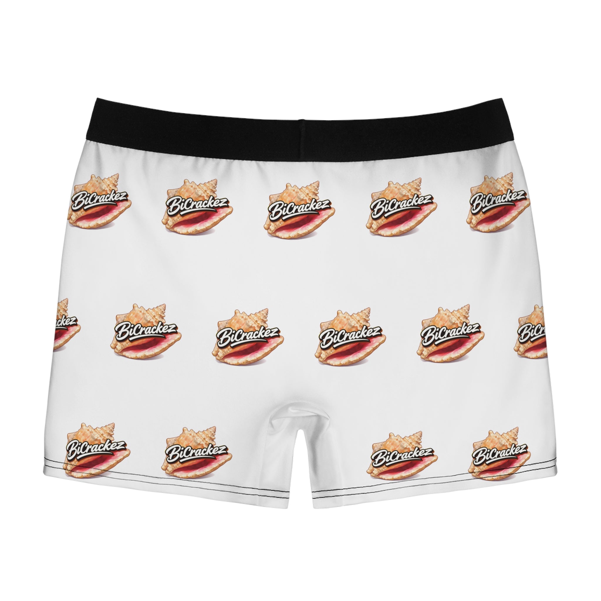 Big Conch Men’s Boxer Briefs — Novelty Beachwear with 'Wow, that’s a... Big Conch!' Design