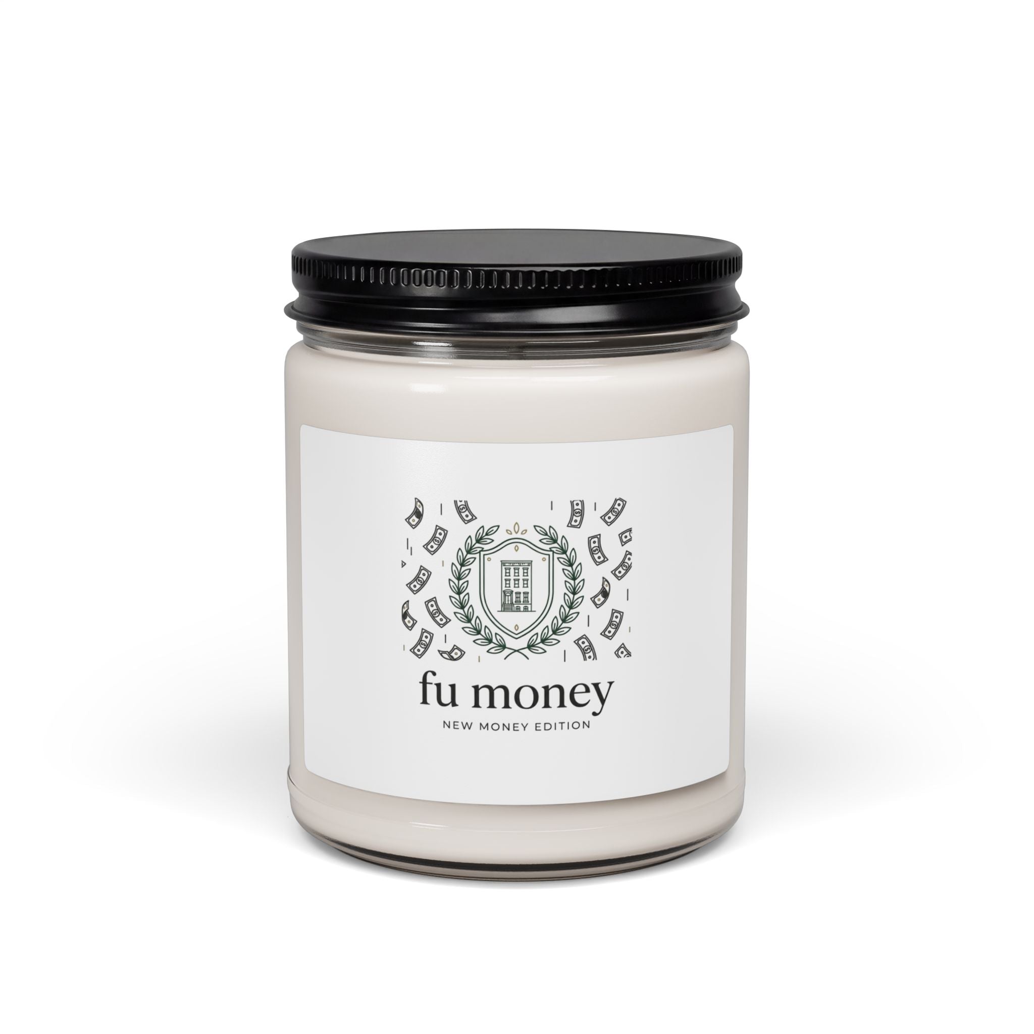 fu money Candle | New Money Minimalist, Quiet Luxury, Serif Monochrome