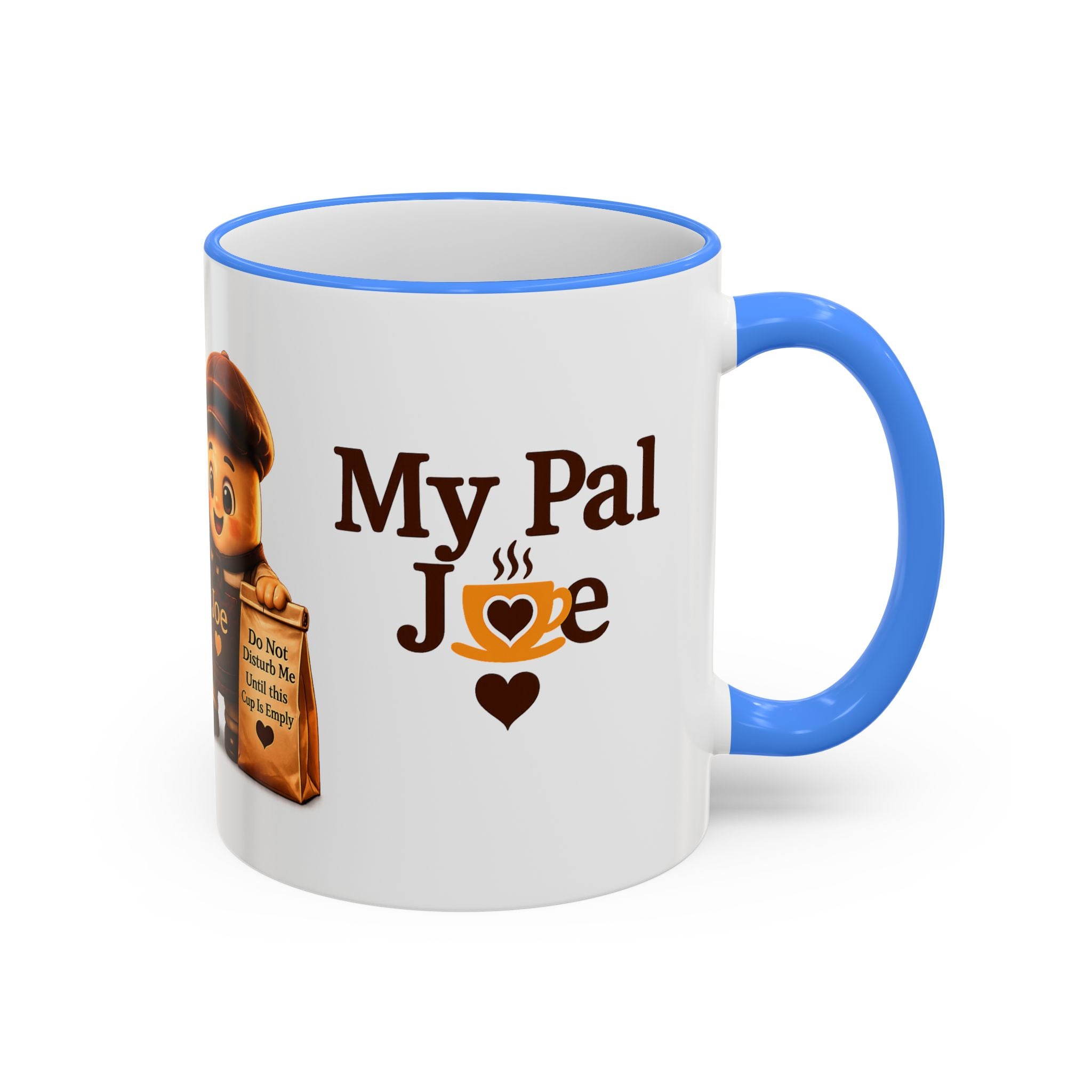 Running on Hope and Caffeine — 'My First Cup of Joe' Vintage Coffee Character (11oz/15oz)