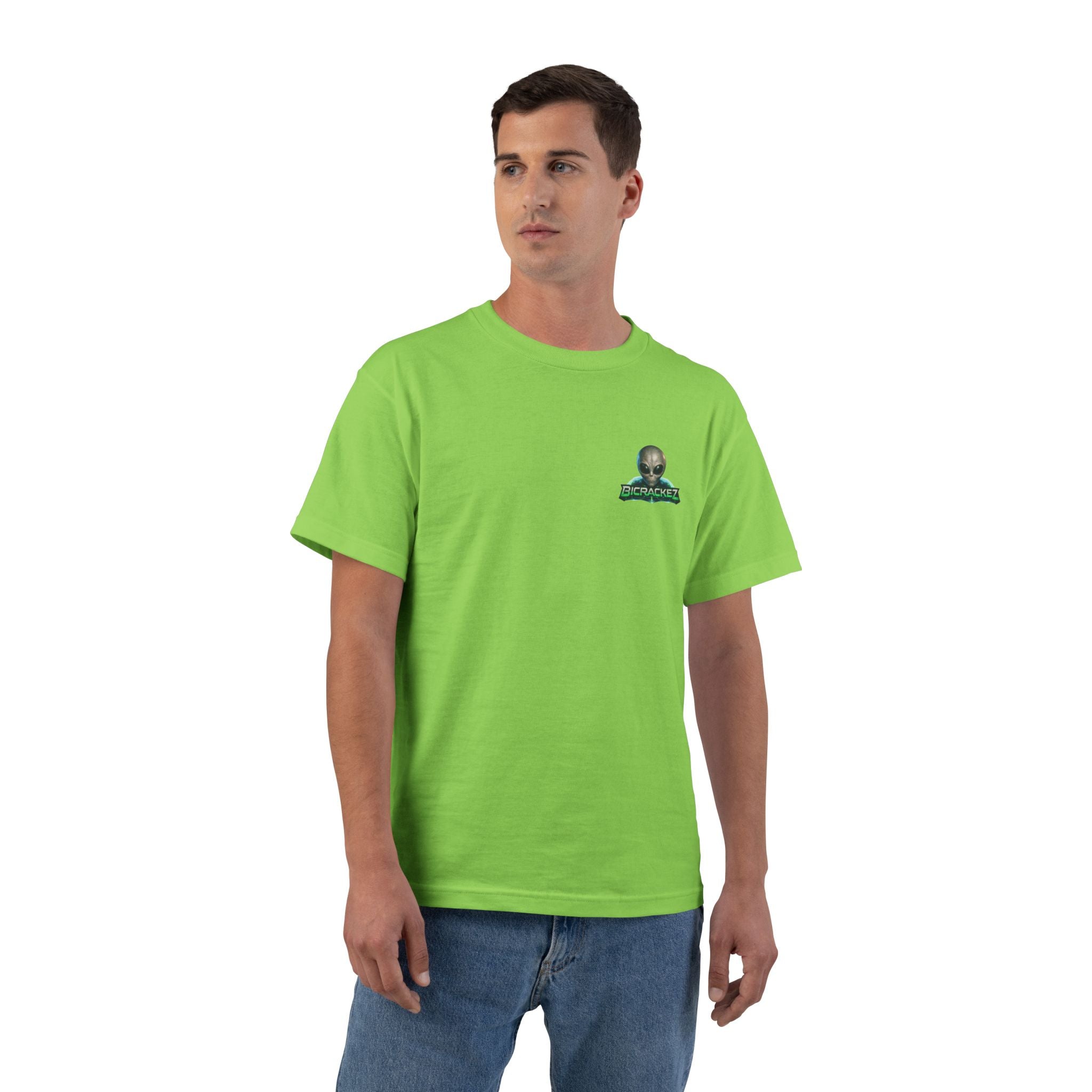 Alien Meditation Graphic T-Shirt — 'See No Evil' Trio Sci‑Fi Tee