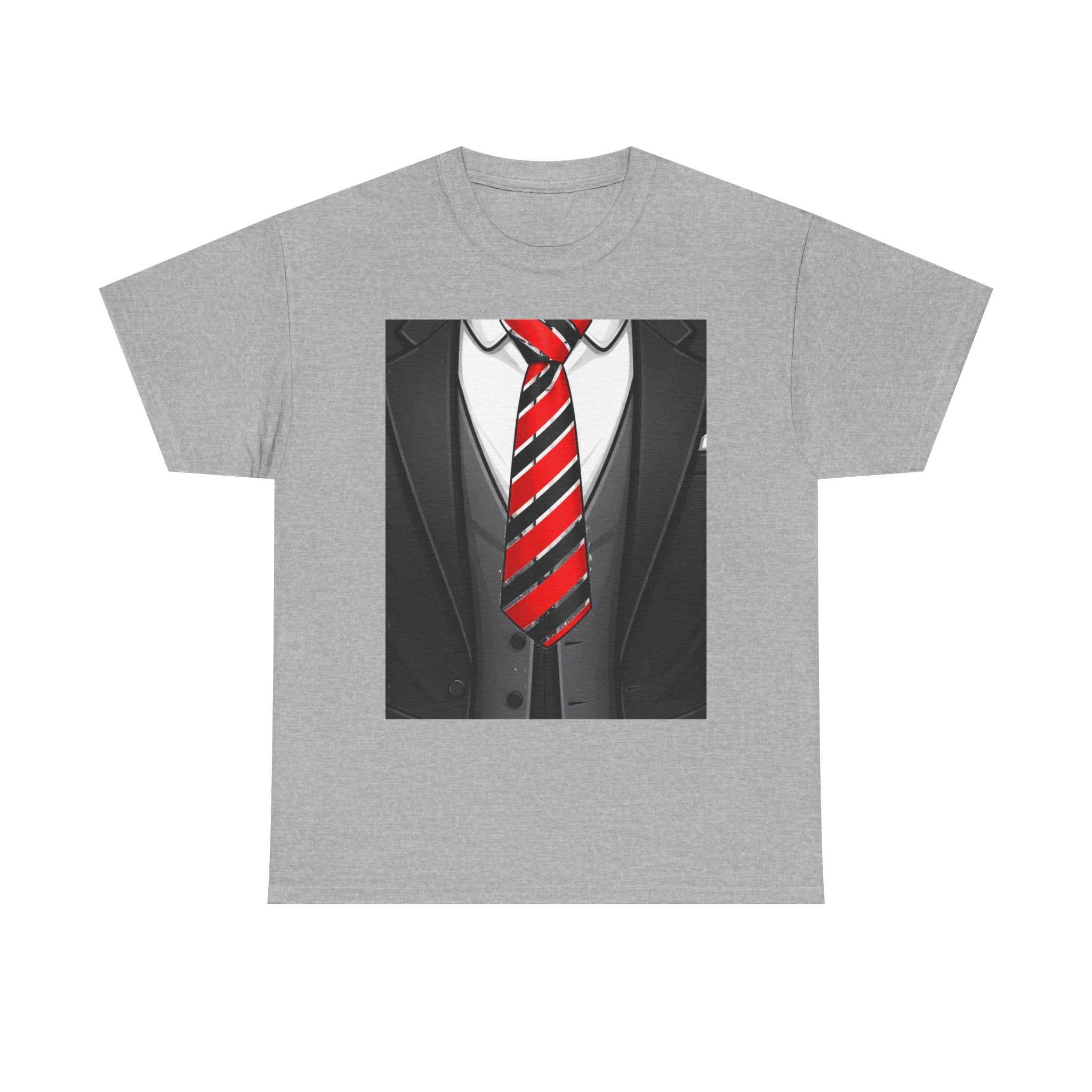 Suit & Red Striped Tie Graphic Tee