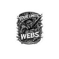 4th wall break Spider Noir inspired Motivational Sticker — "Your Limits Are Just Webs" Kiss-Cut Decal